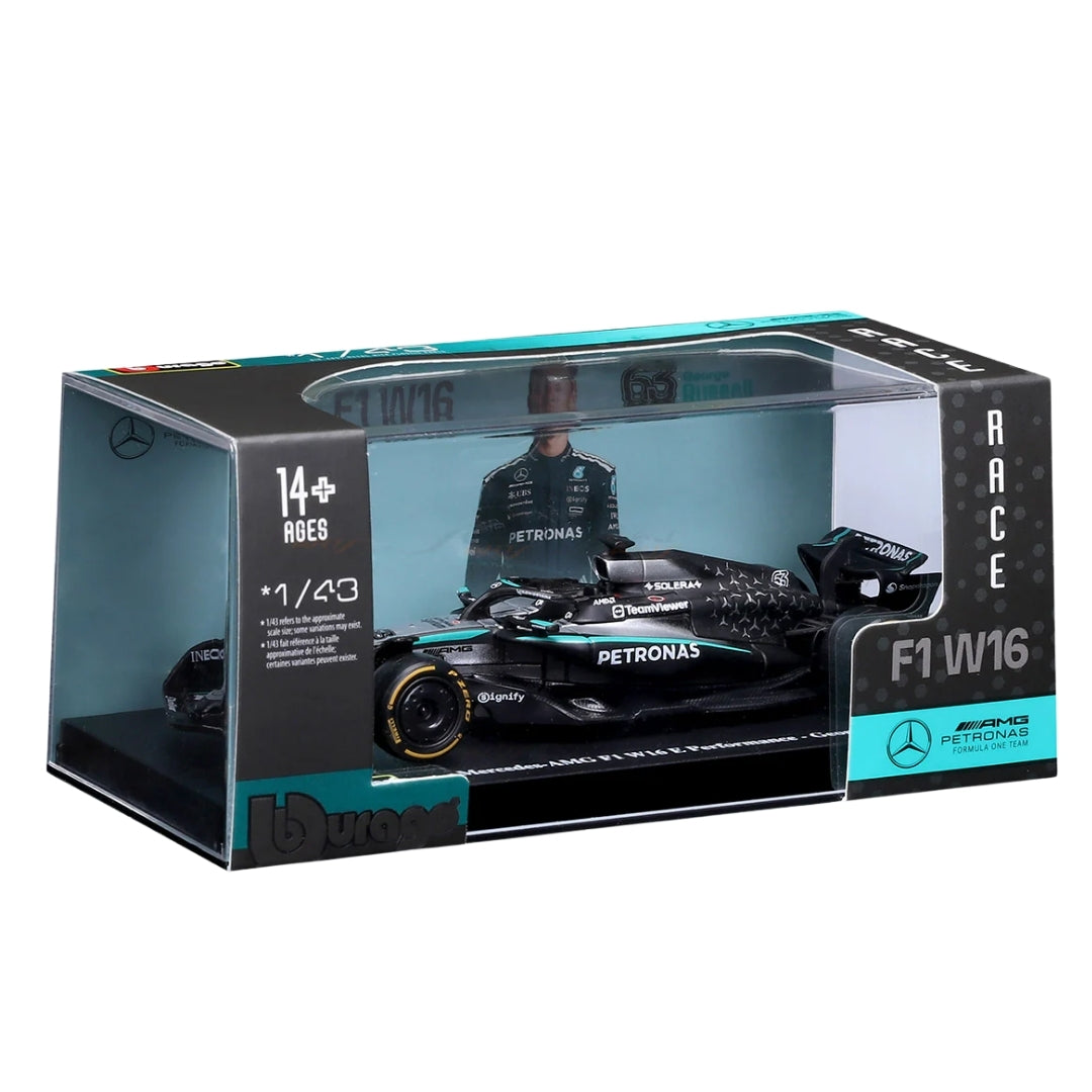 Official Bburago 2025 Mercedes-AMG W16 63 George Russell Australia GP - Scale 1 : 43 Diecast Scale Model