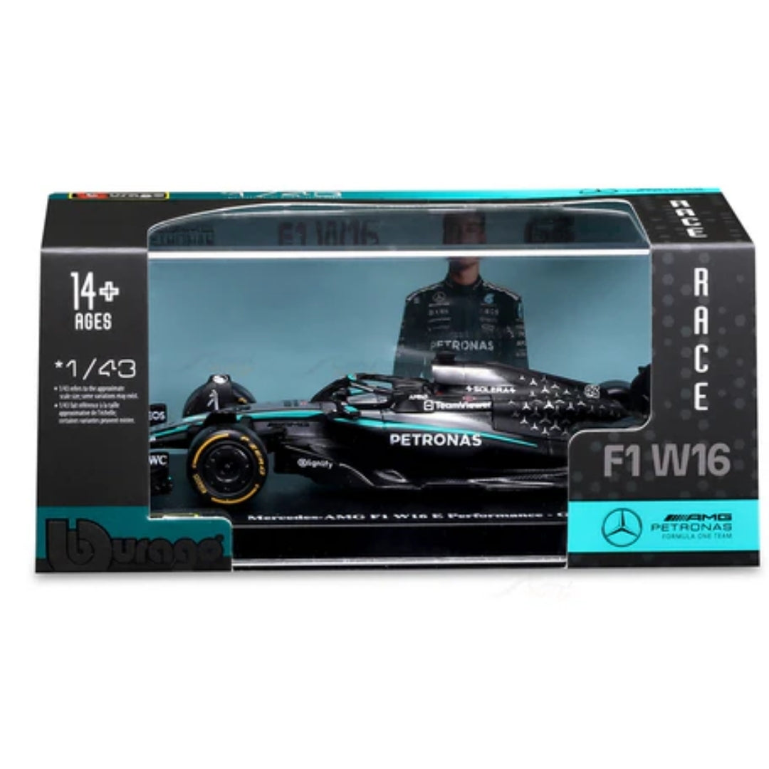 Official Bburago 2025 Mercedes-AMG W16 63 George Russell Australia GP - Scale 1 : 43 Diecast Scale Model