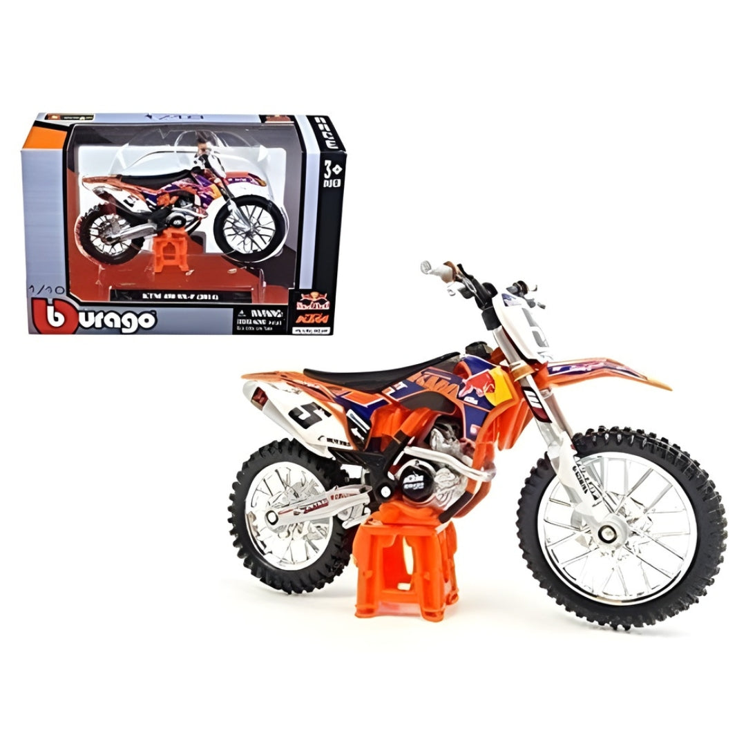 Bburago - 1 : 18 Diecast Scale Model - Official Licensed Product - KTM 450 SX-F Factory Edition 2014
