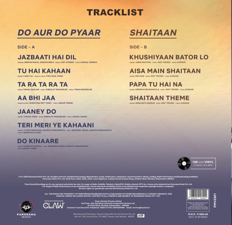 Various - Do Aur Do Pyaar/ Shaitaan (Arrives in 7 Days)