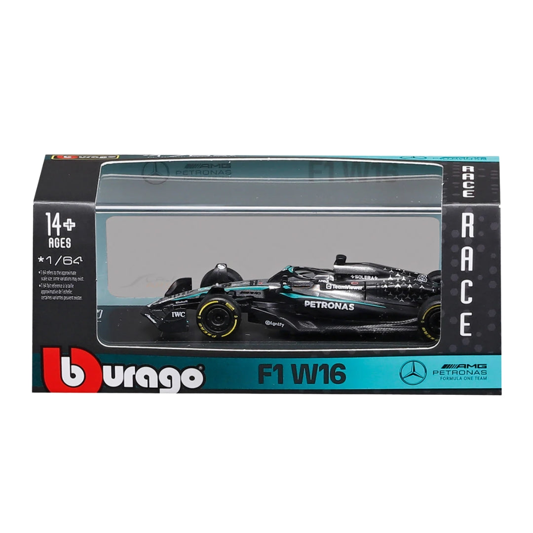 Official Bburago 2025 Mercedes-AMG W16 63 George Russell 1:64