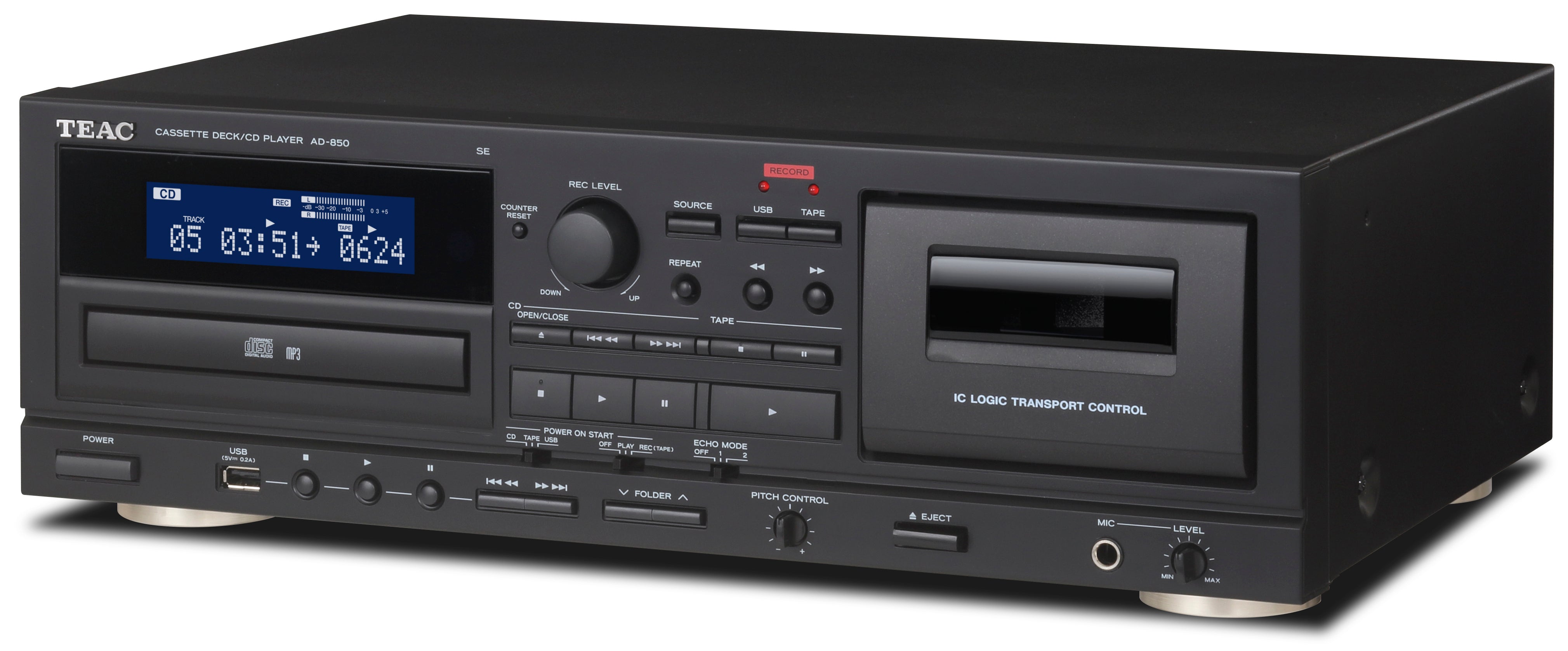 TEAC AD 850 SE Cassette Deck CD Player
