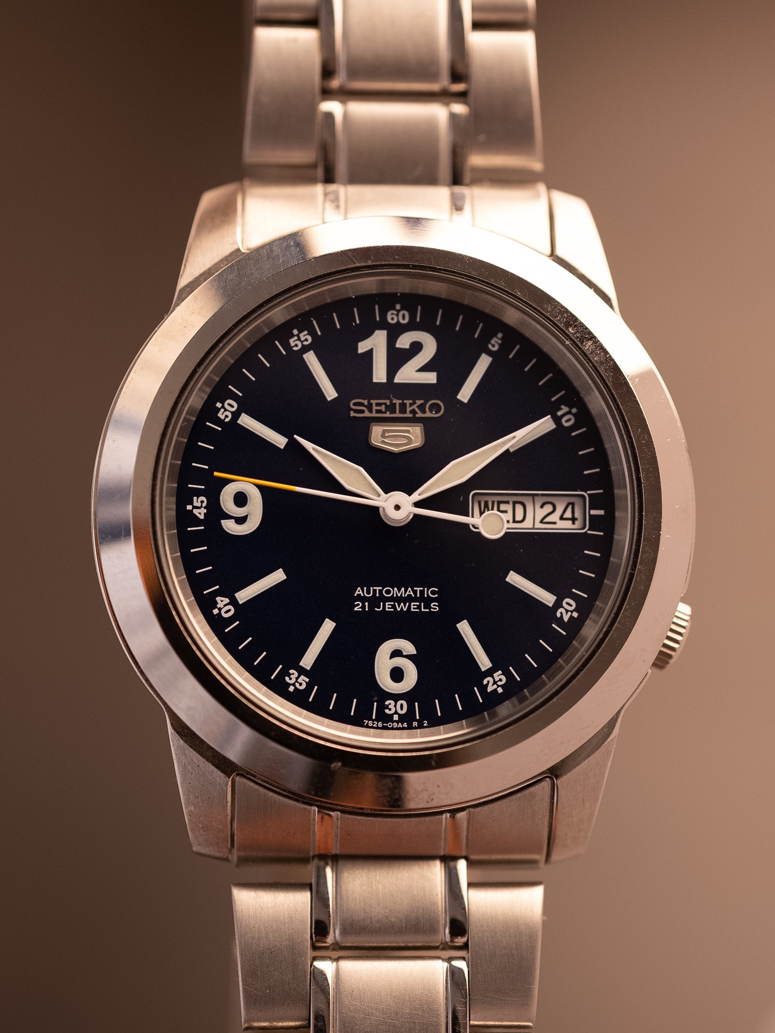 Seiko 5 (Ref. 7S26-02W0) (38mm; Automatic) – The Revolver Club
