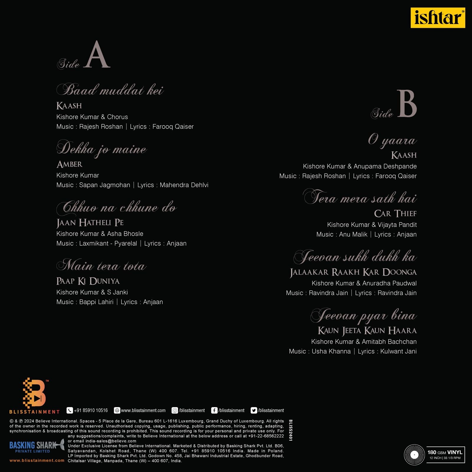 Kishore Kumar - Rare Collection (Arrives in 4 Days)