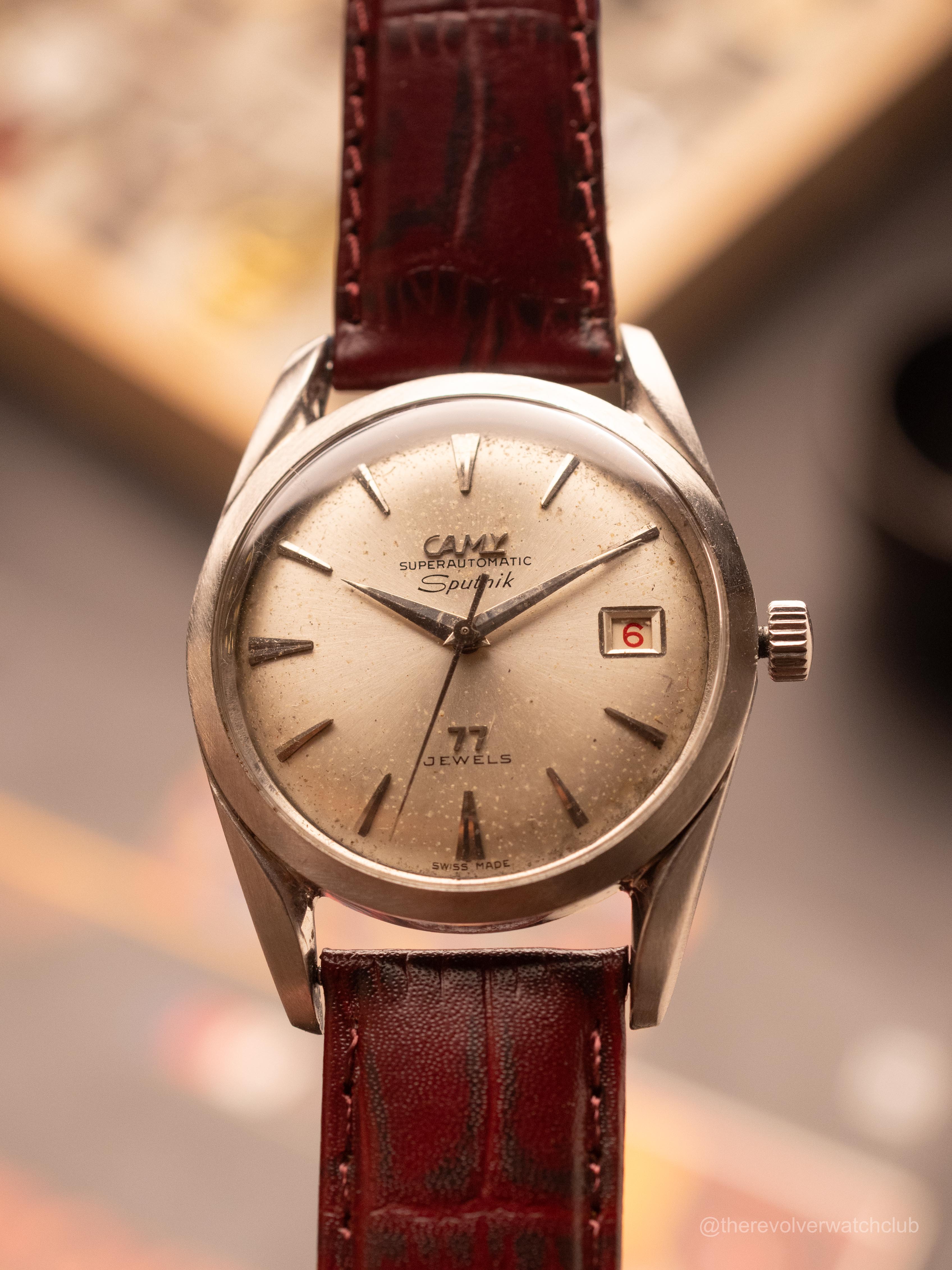 CAMY Sputnik 0 SUPERAUTOMATIC JEWELS 自動巻き 腕時計 稼働品CAMY