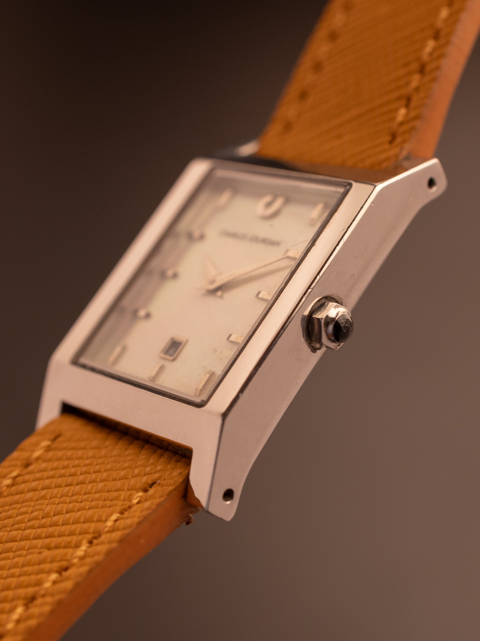 Charles Jourdan Tank Mother of Pearl (MOP Dial) (Ref. 8612-583-1105) (24mm; Quartz)