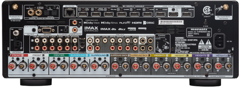 marantz アンプ　CINEMA 50 Marantz Cinema 50 , 8K Dolby Atmos Ready 9.4 AV Receiver