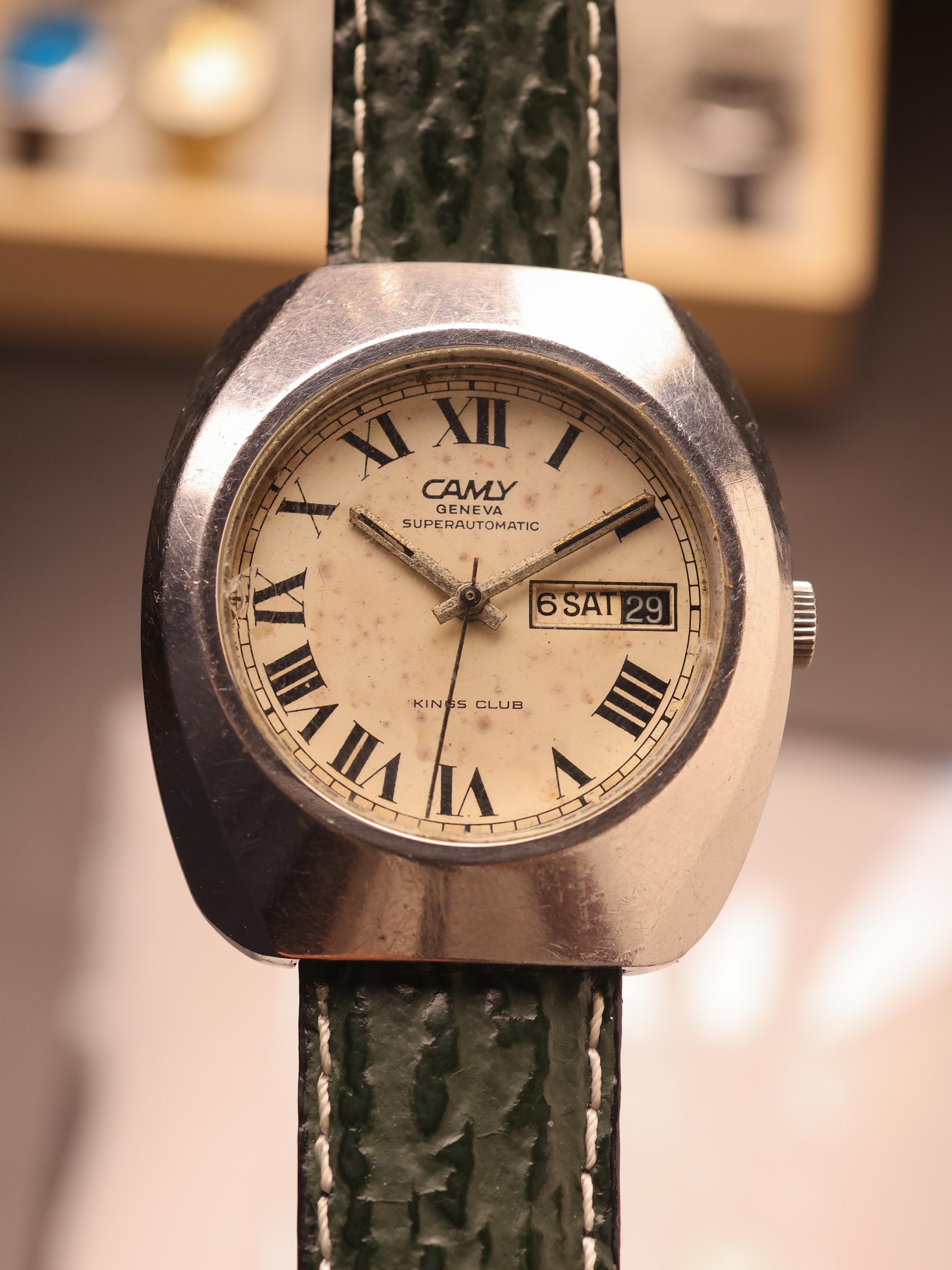 king of club 腕時計 vintage クロム export-3-the-revolver-watch-