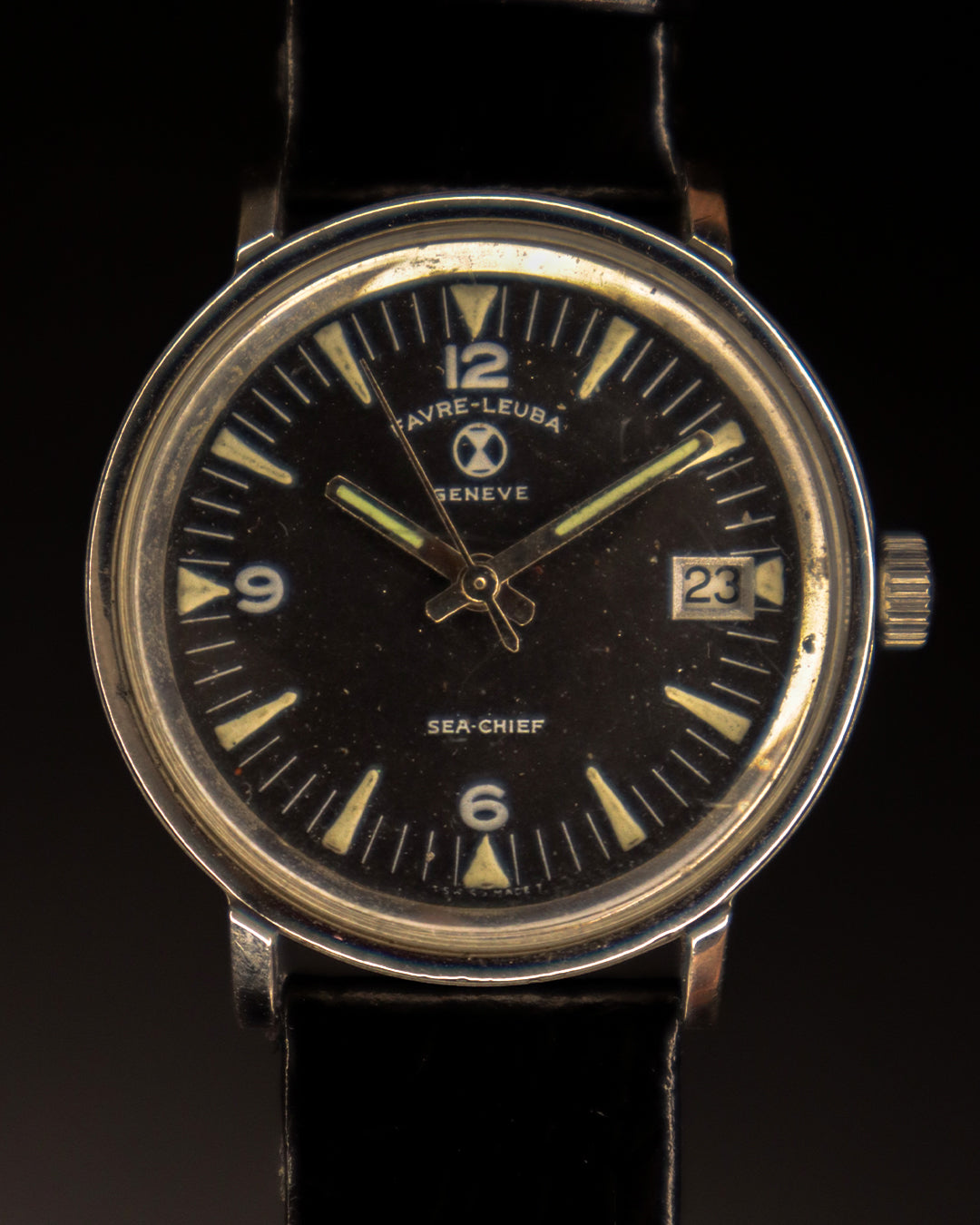 manual wind favre leuba timepiece