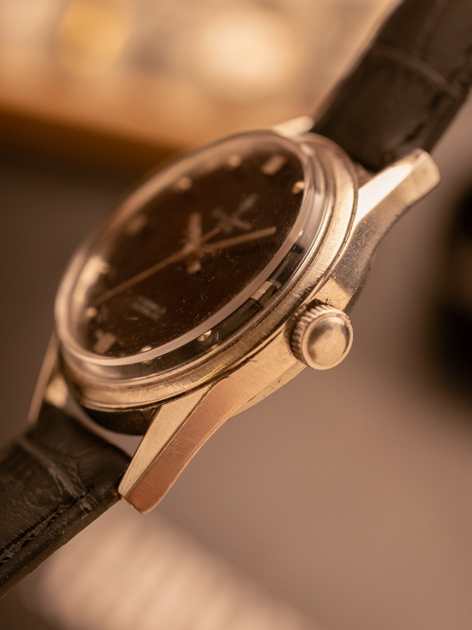 Henri Sandoz Black Dial (Ref. 11789Y-88) (34mm; Manual)