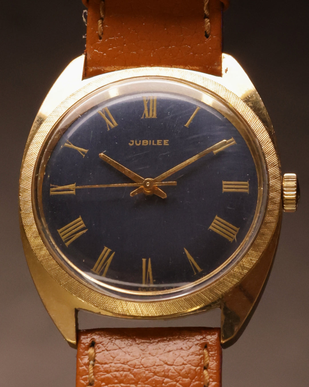 Jubilee Blue Roman Dial; Gold-Tone (c.1970s)