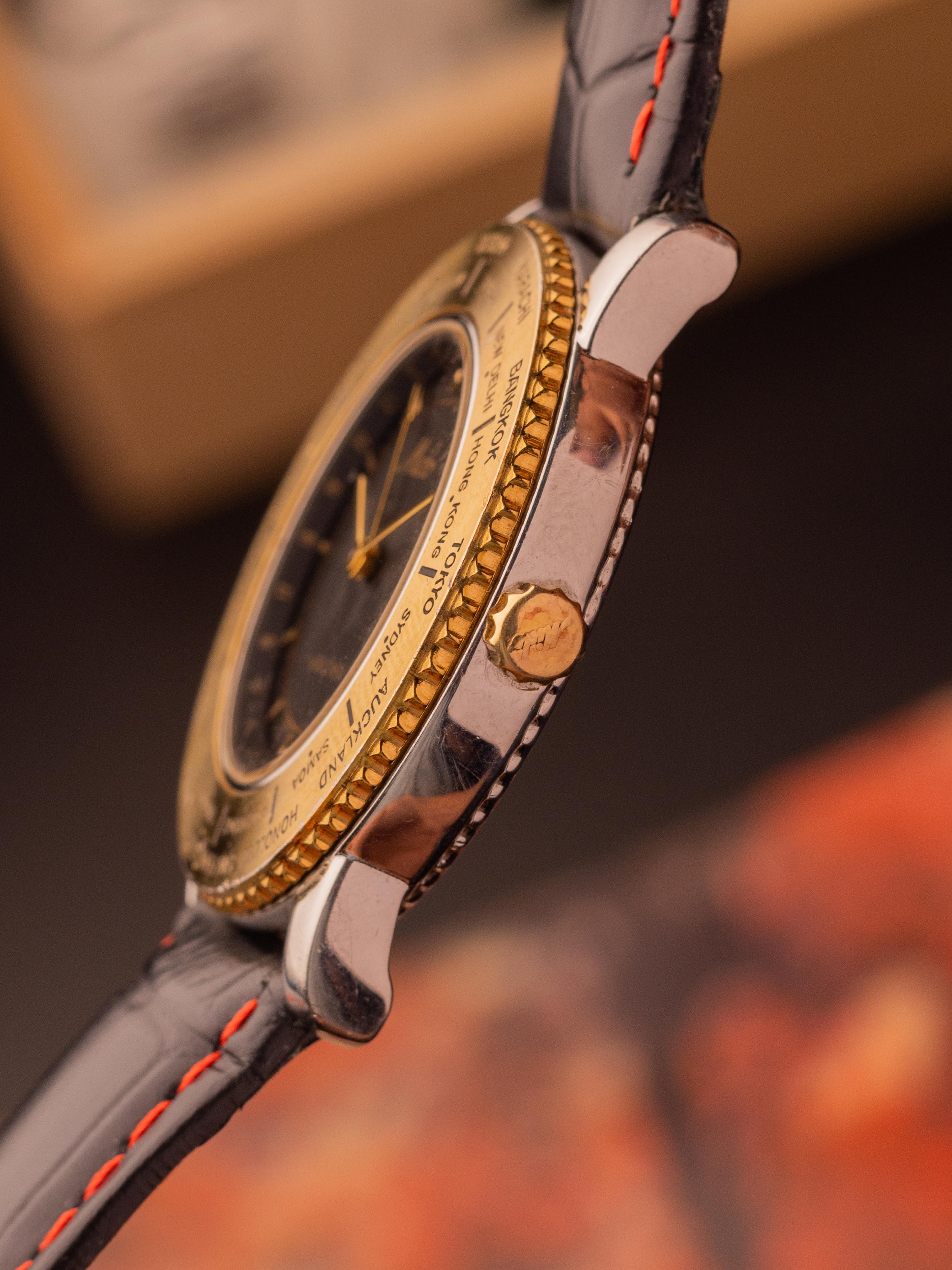 Mido World Timer (42mm, ETA Quartz) – Ref. 5200