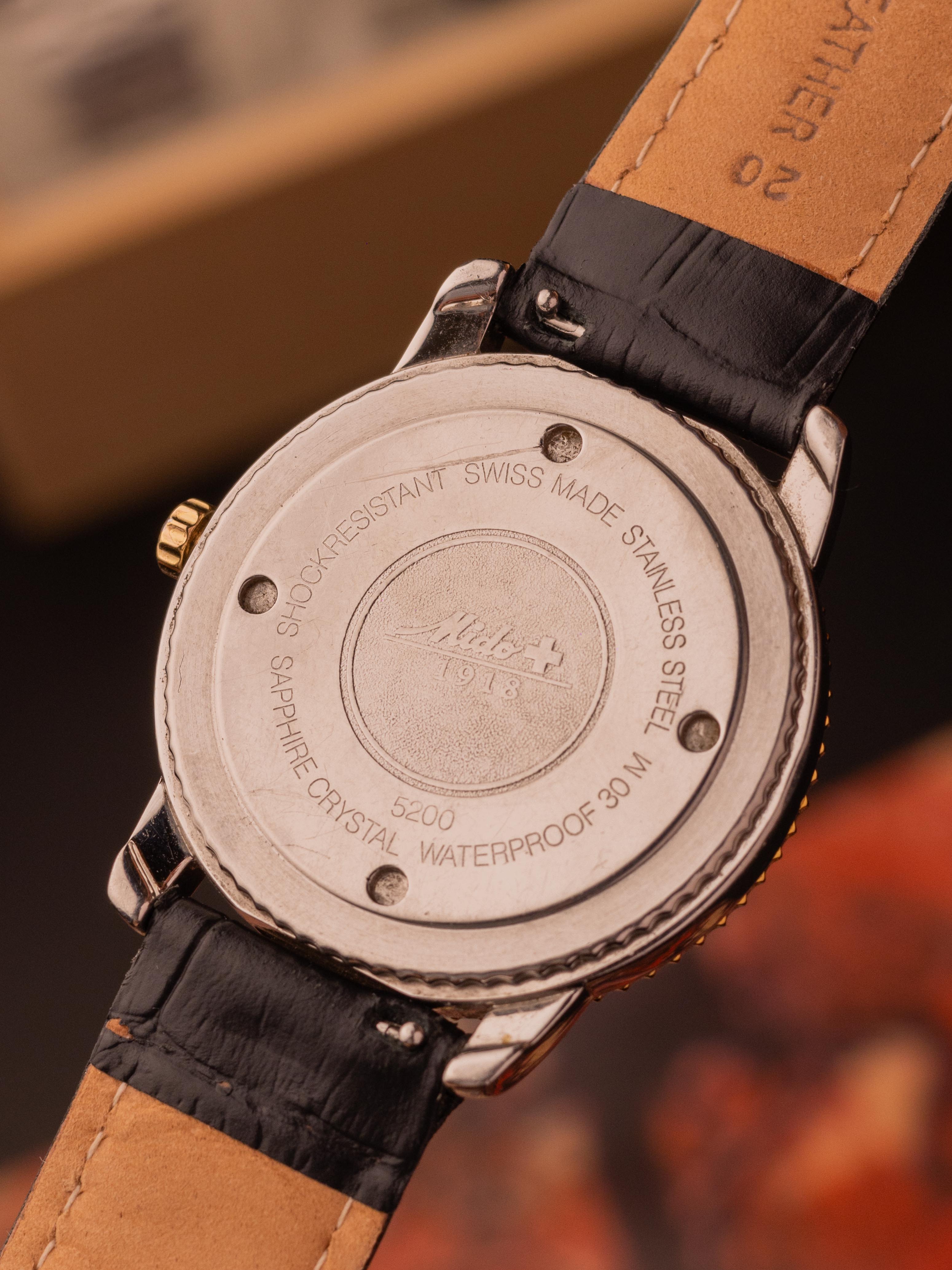 Mido World Timer (42mm, ETA Quartz) – Ref. 5200