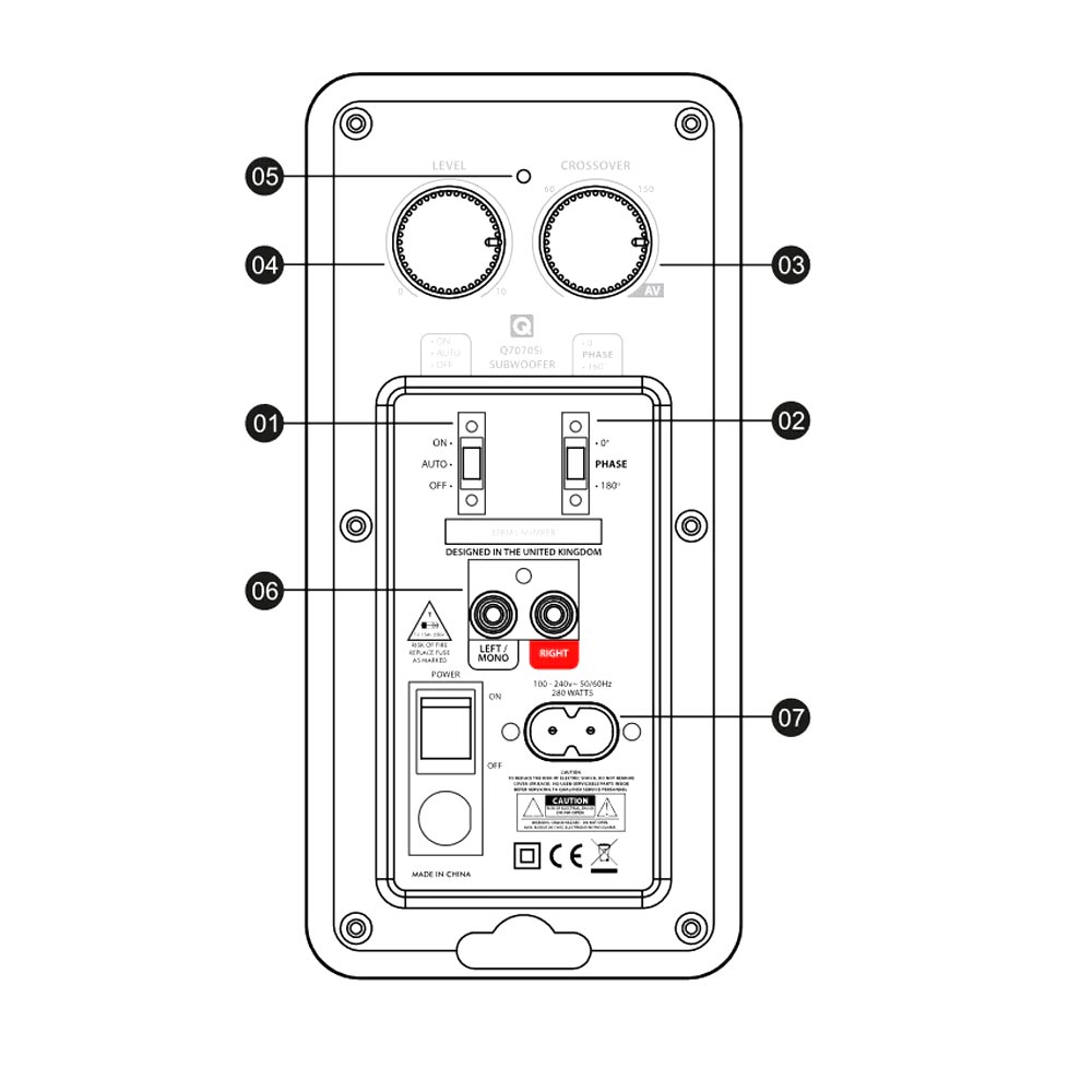 Q Acoustics 7060s 150W Active Subwoofer