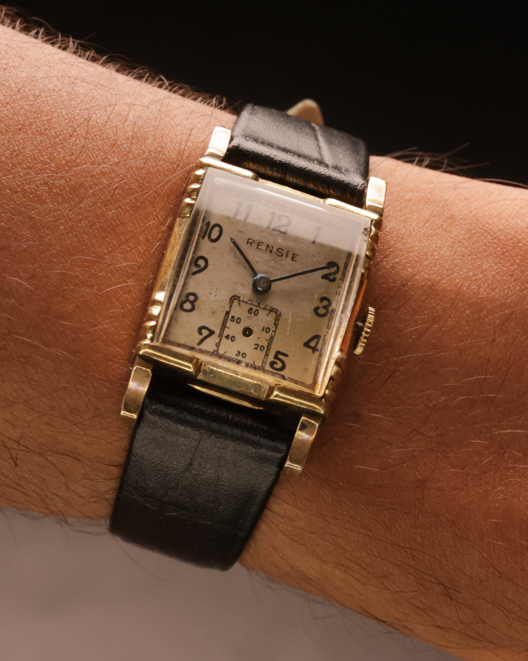 Rensie Tank-Style Dress Watch