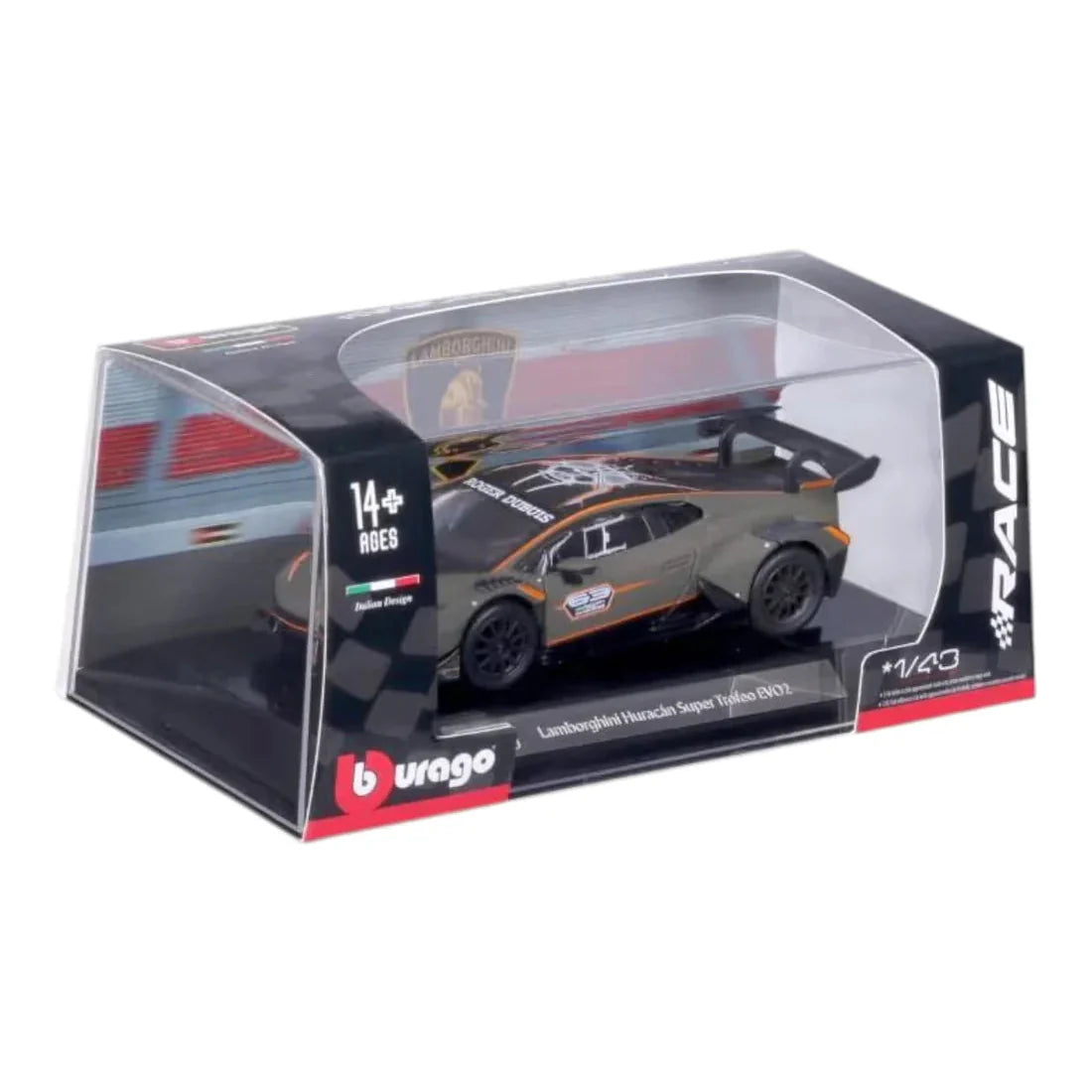 Bburago Race Edition - 1/43 Scale Model - Lamborghini Huracan Super Trofeo EVO2