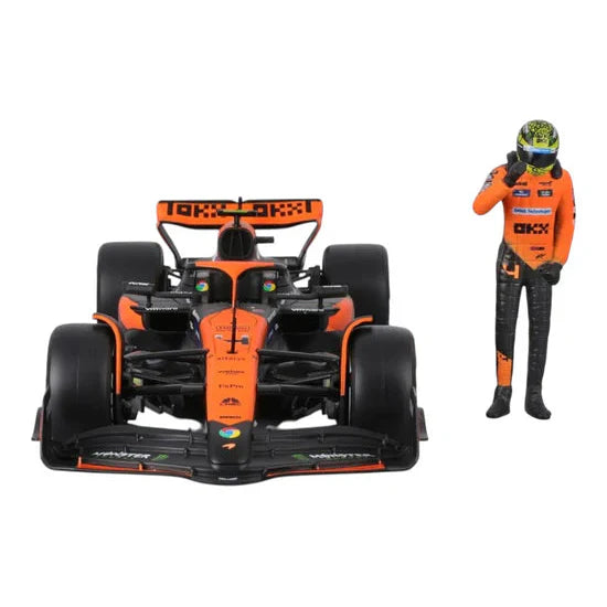 Bburago - 1 : 24 Diecast Scale Model - Official Licensed Product - F1 Mclaren Mcl38 Miami Grand Prix 2024 4 Lando Norris