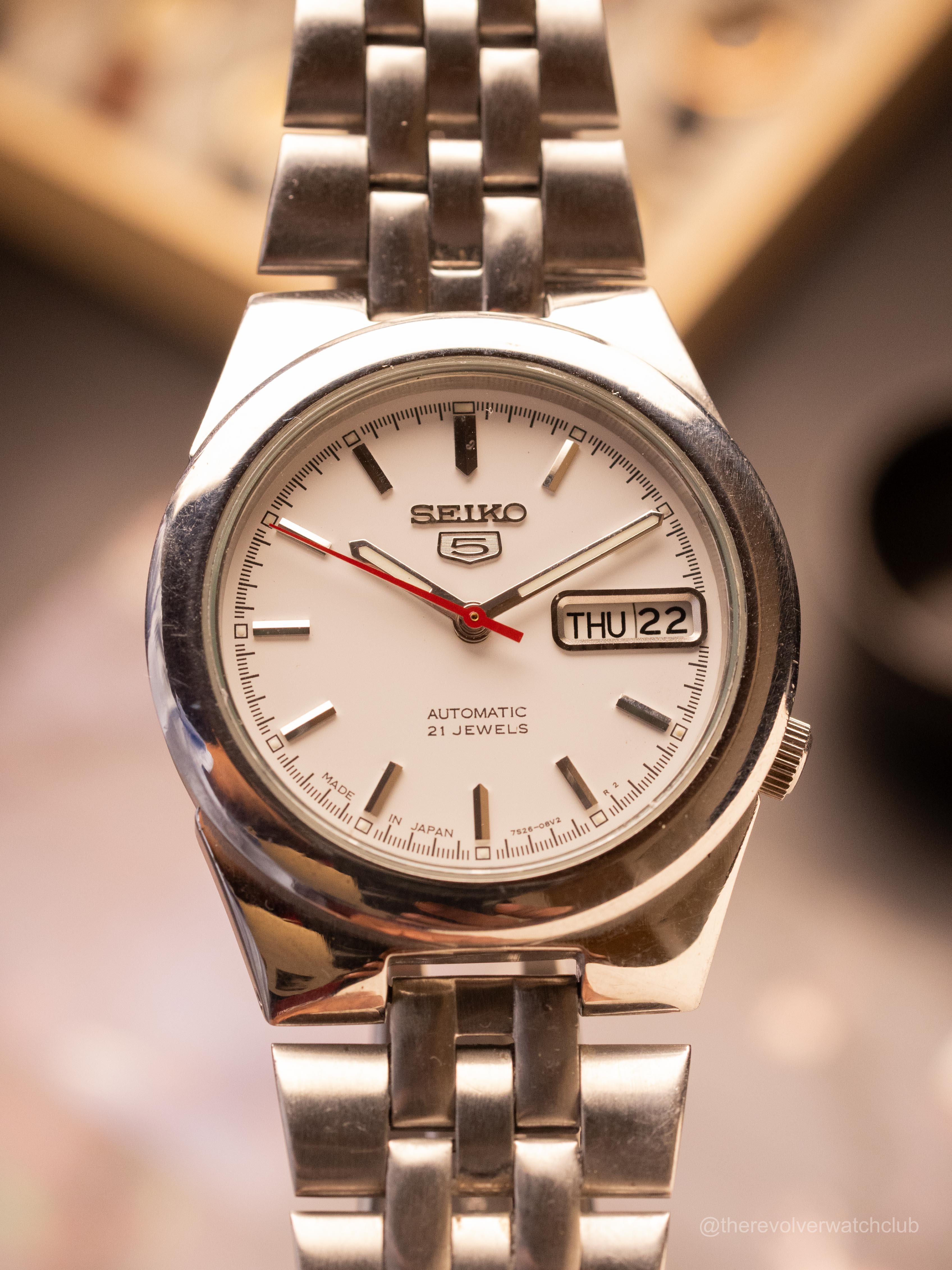 Seiko 5 Stock Bracelet (Ref. 7526-02V0) (36mm; Automatic) — image 1