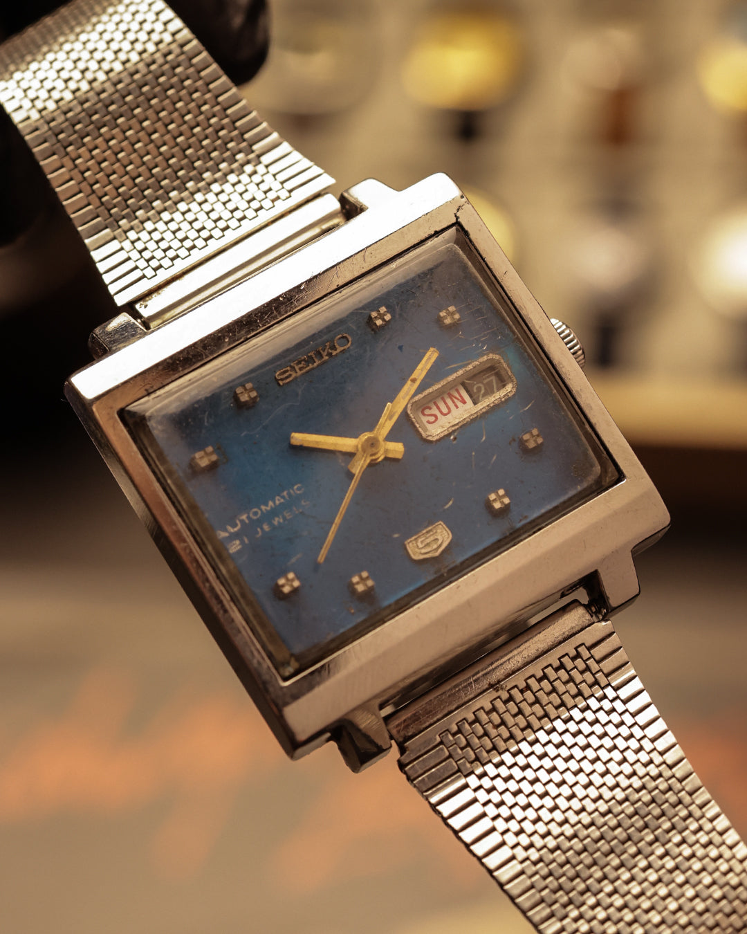 Seiko 5 TV Dial Blue – 6119-5000 (rare) (34mm, Automatic)