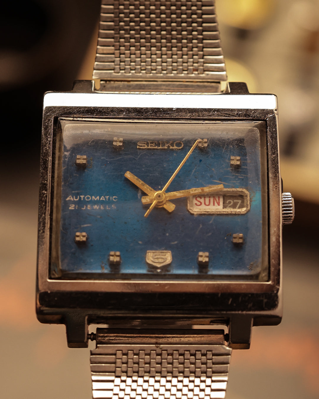 Seiko 5 TV Dial Blue – 6119-5000 (rare) (34mm, Automatic)