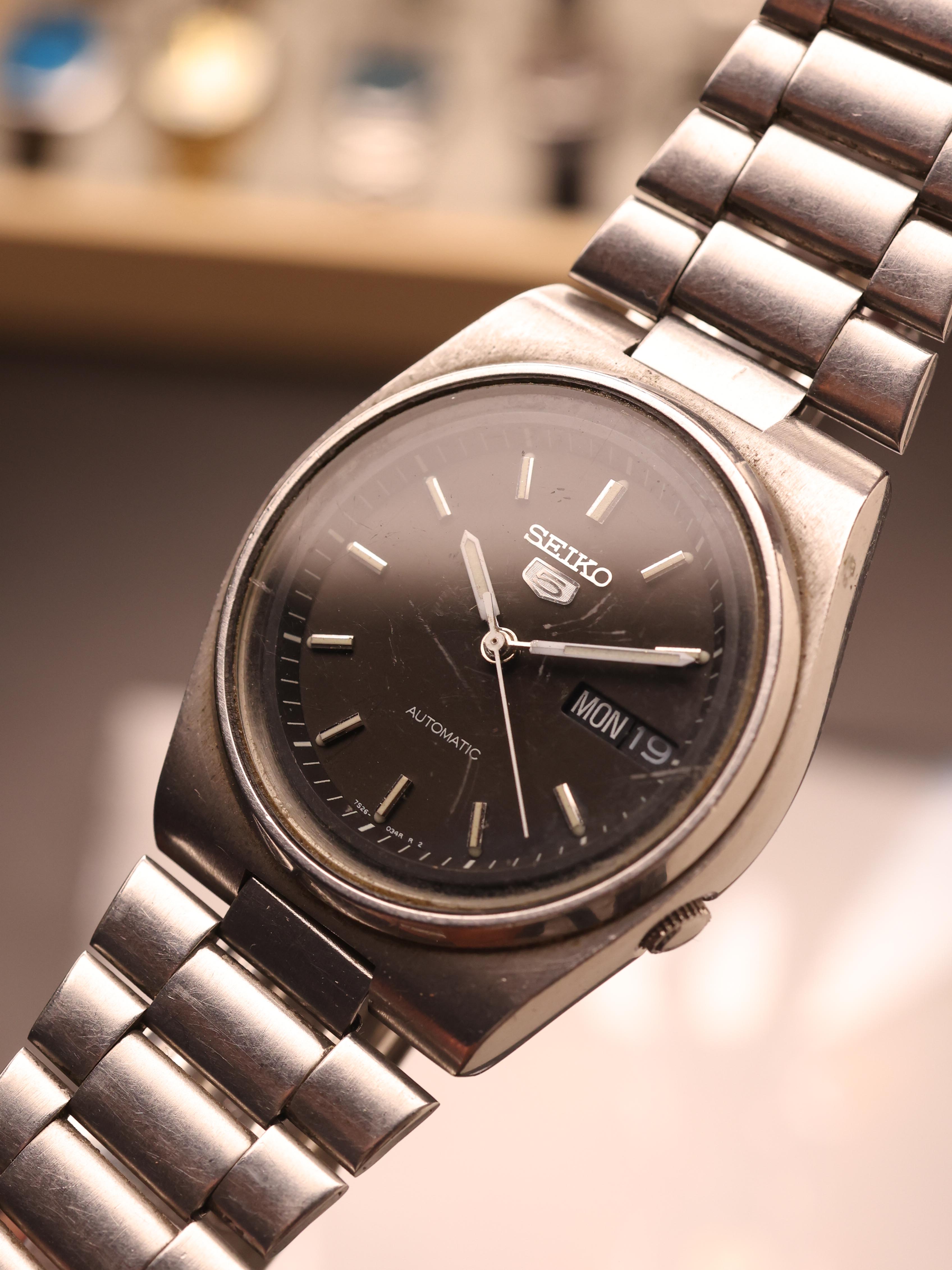 Seiko 5 Railway Time (Ref. 7S26 0530) (34mm; Automatic)