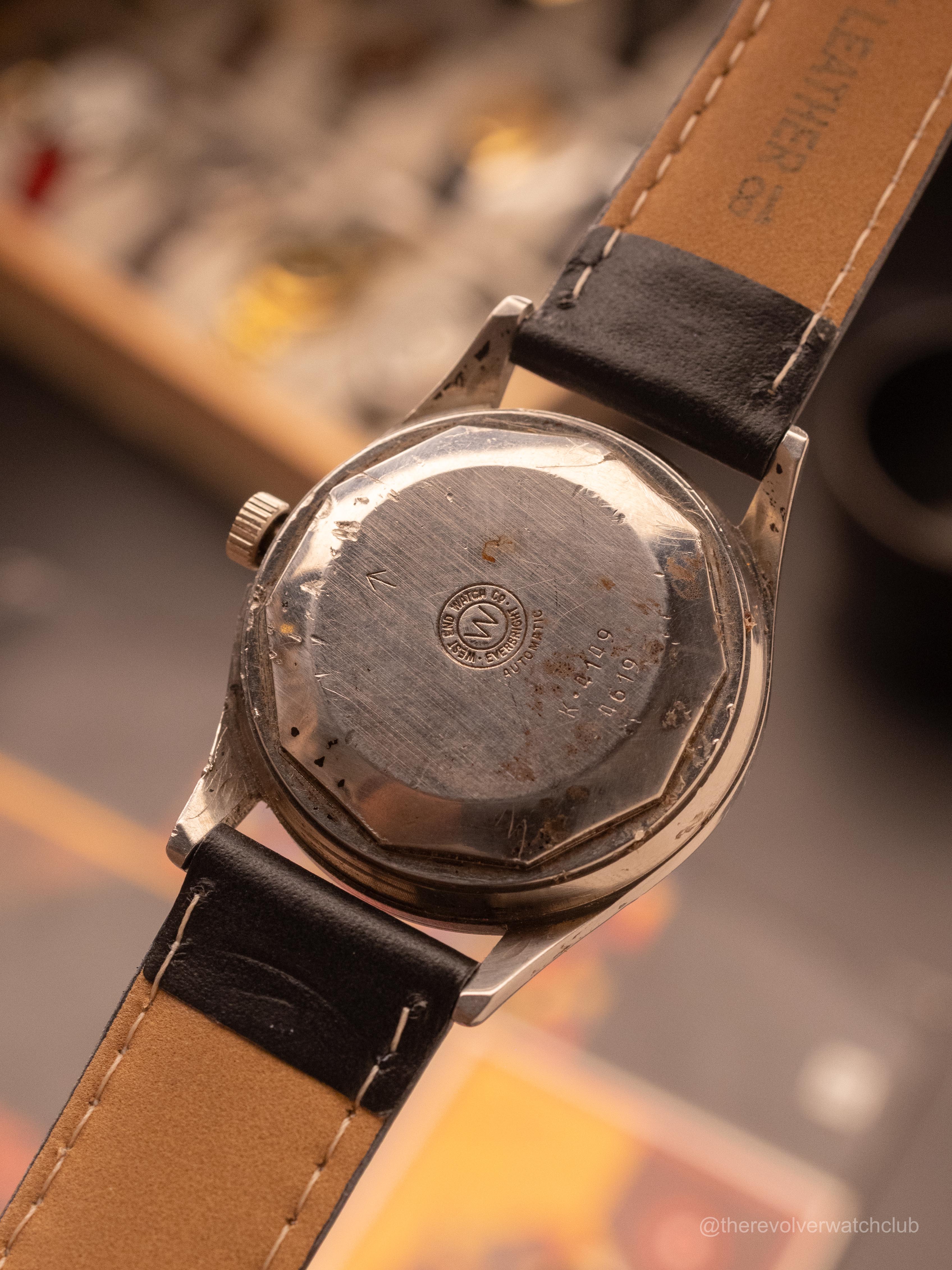 West End Watch Co. Sowar - Arabic Military Dial — Rare, Smiley Presidential (Ref. K-4149) (35mm; Automatic) — image 2