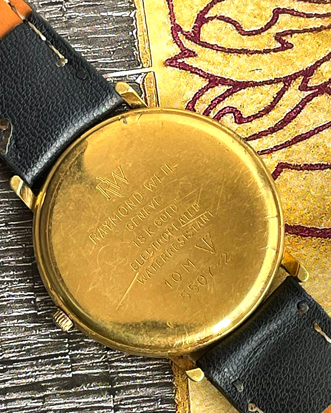 green emerald velvet dress Yellow Gold Tone Raymond Weil Men's Watch # 543-01676 main image 0