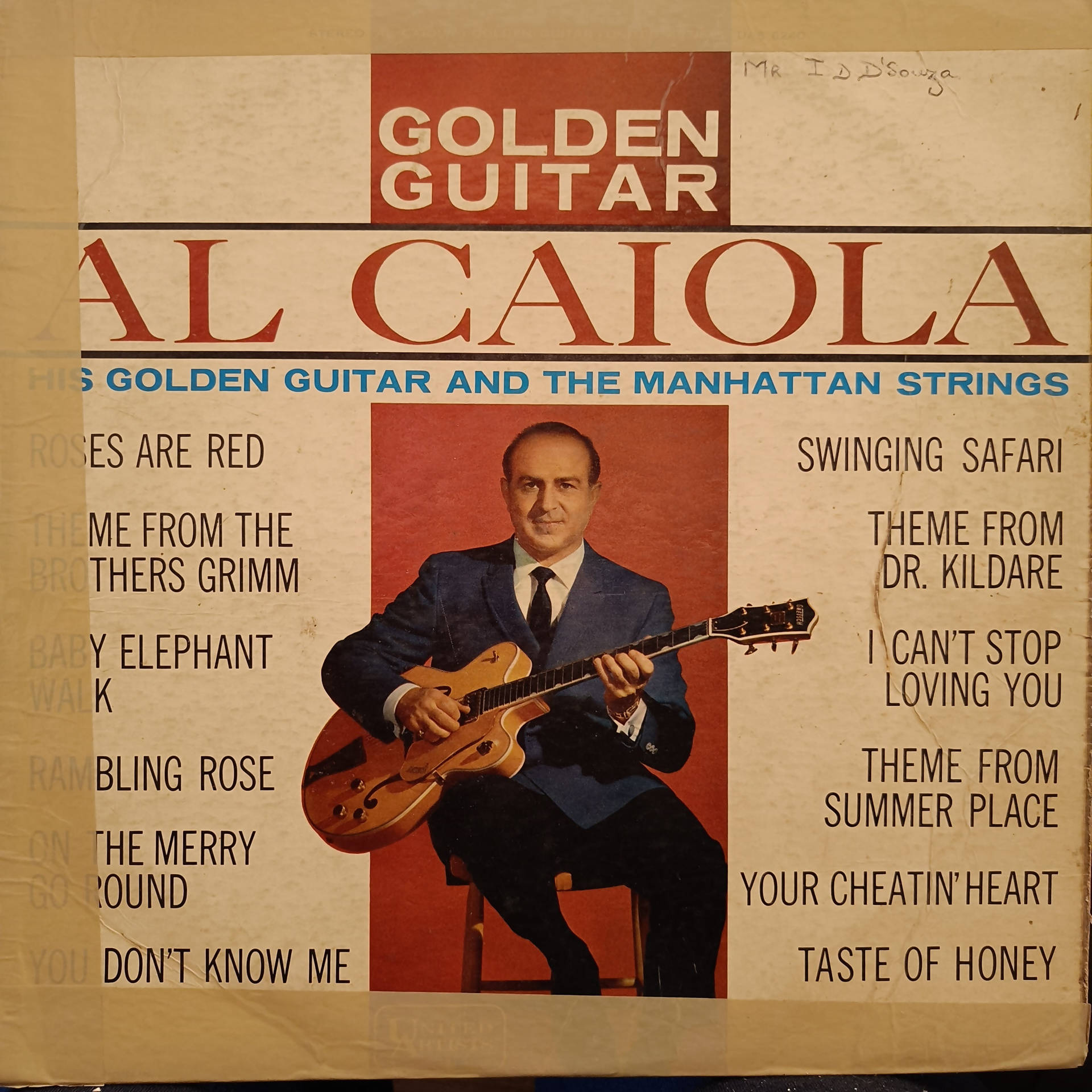 Al Caiola – Golden Guitar (Used Vinyl - G) JS