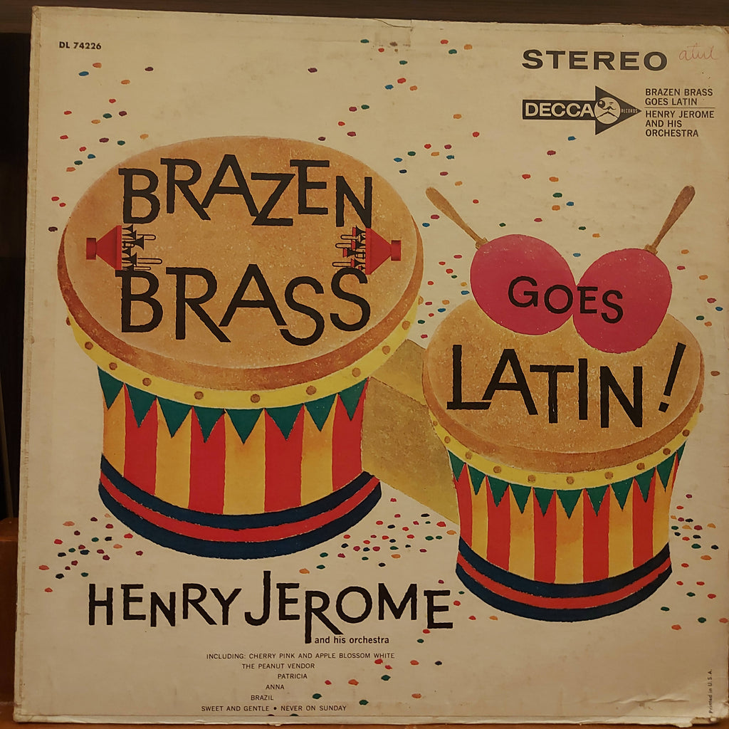 Henry Jerome And His Orchestra – Brazen Brass Goes Latin (Used Vinyl - VG)