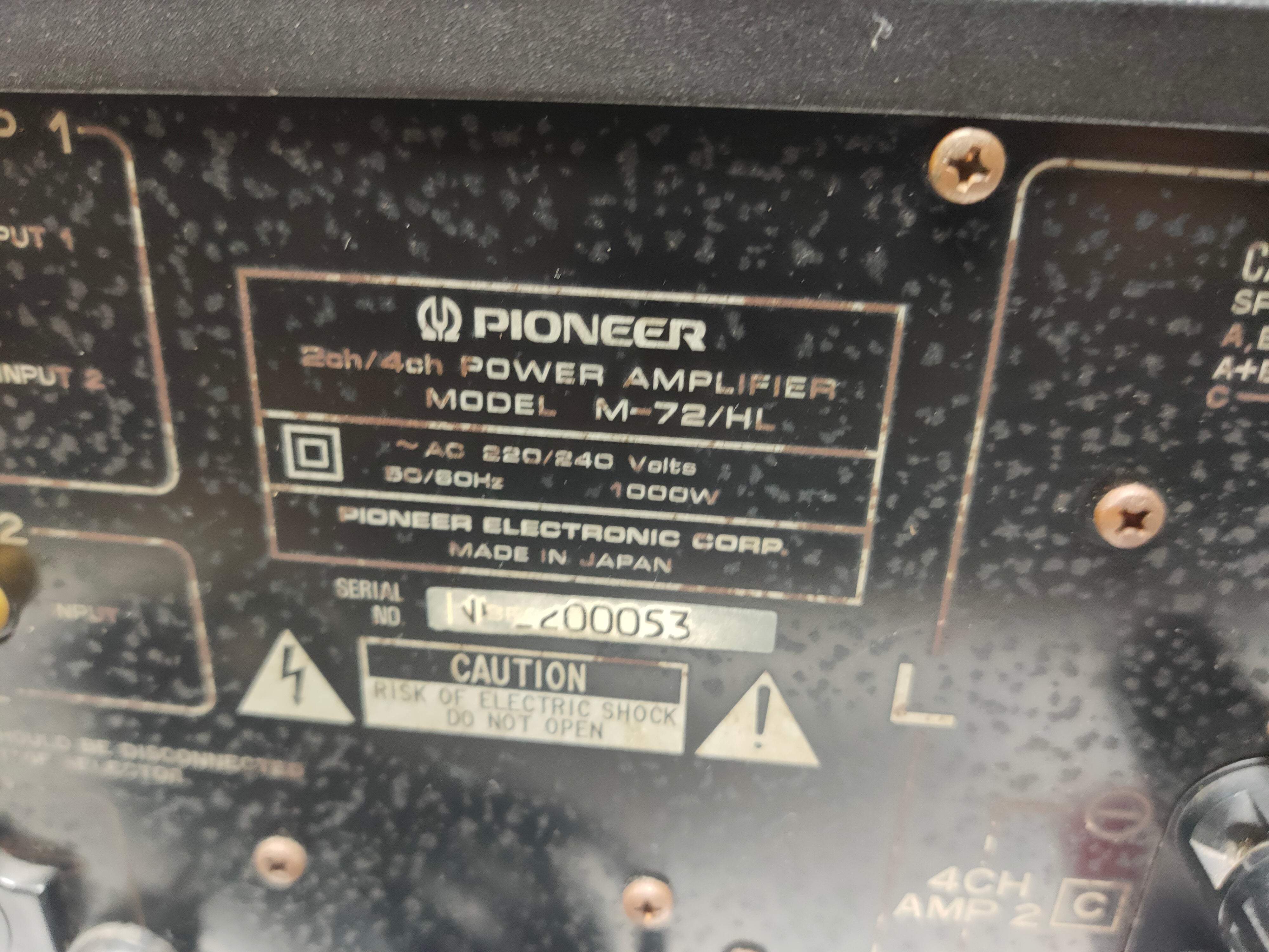 Pioneer C72 M72