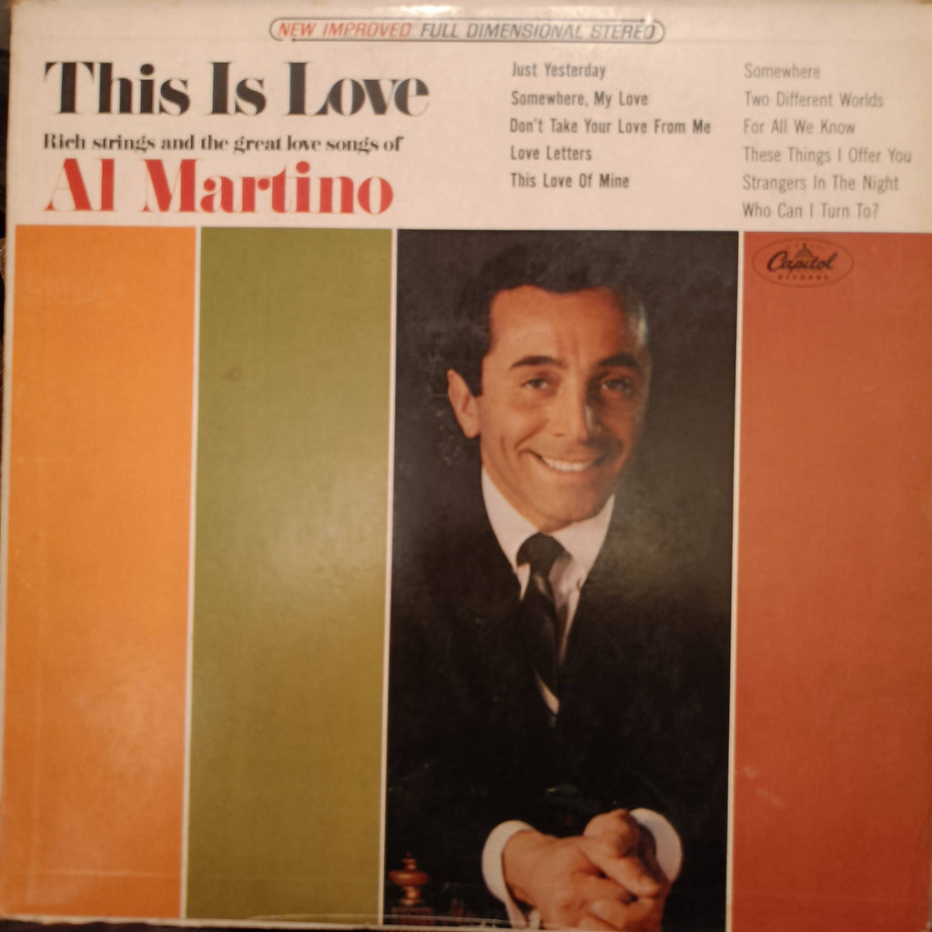 Al Martino – This Is Love (Used Vinyl - VG) JS