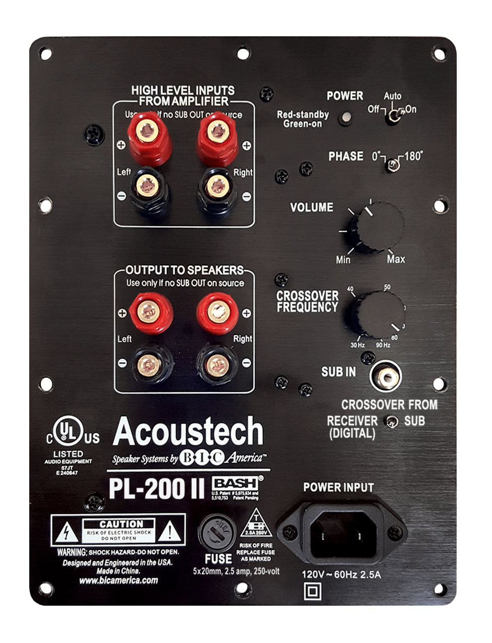 Bic America Acoustech PL-200II Subwoofer