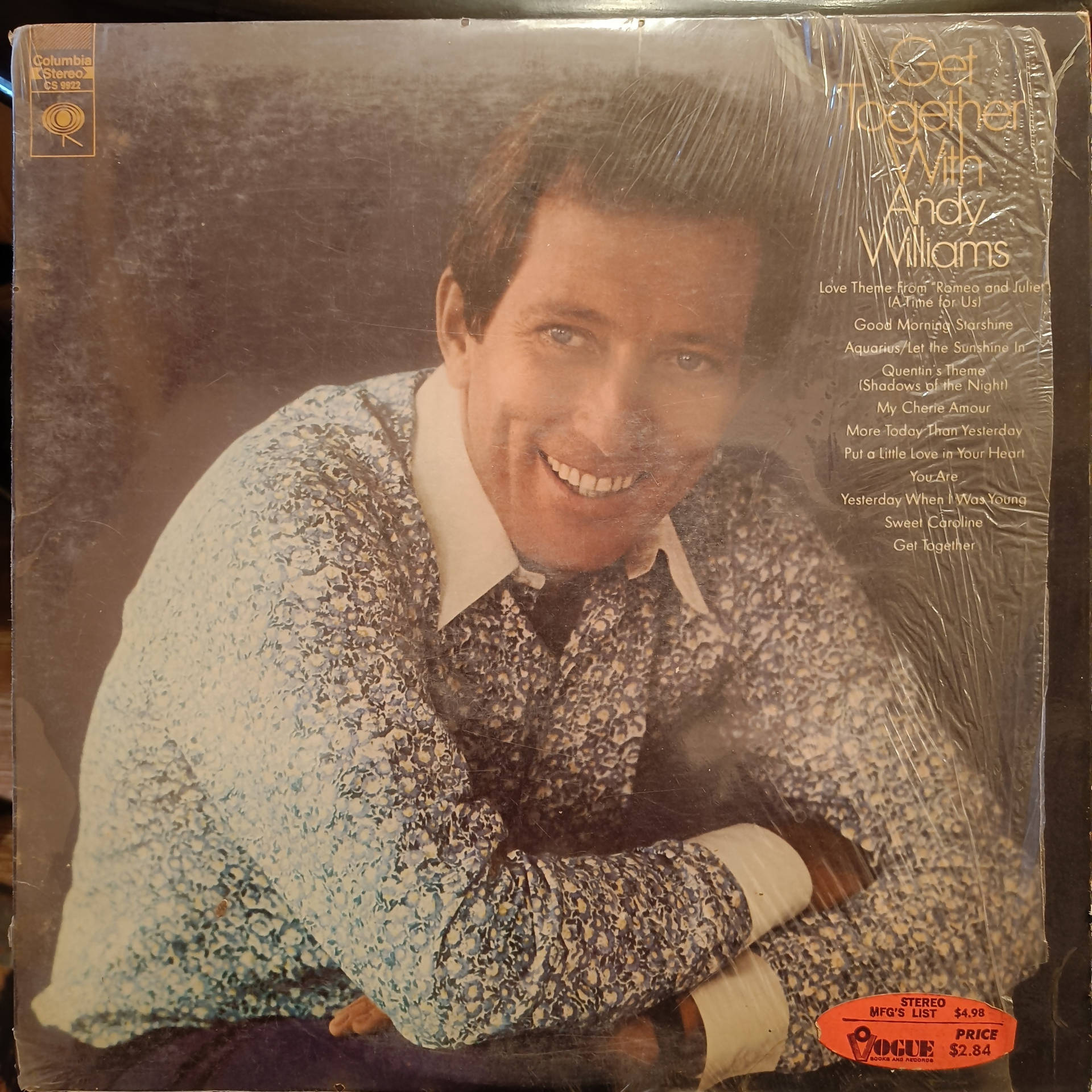Andy Williams – Get Together With Andy Williams (Used Vinyl - G) JS