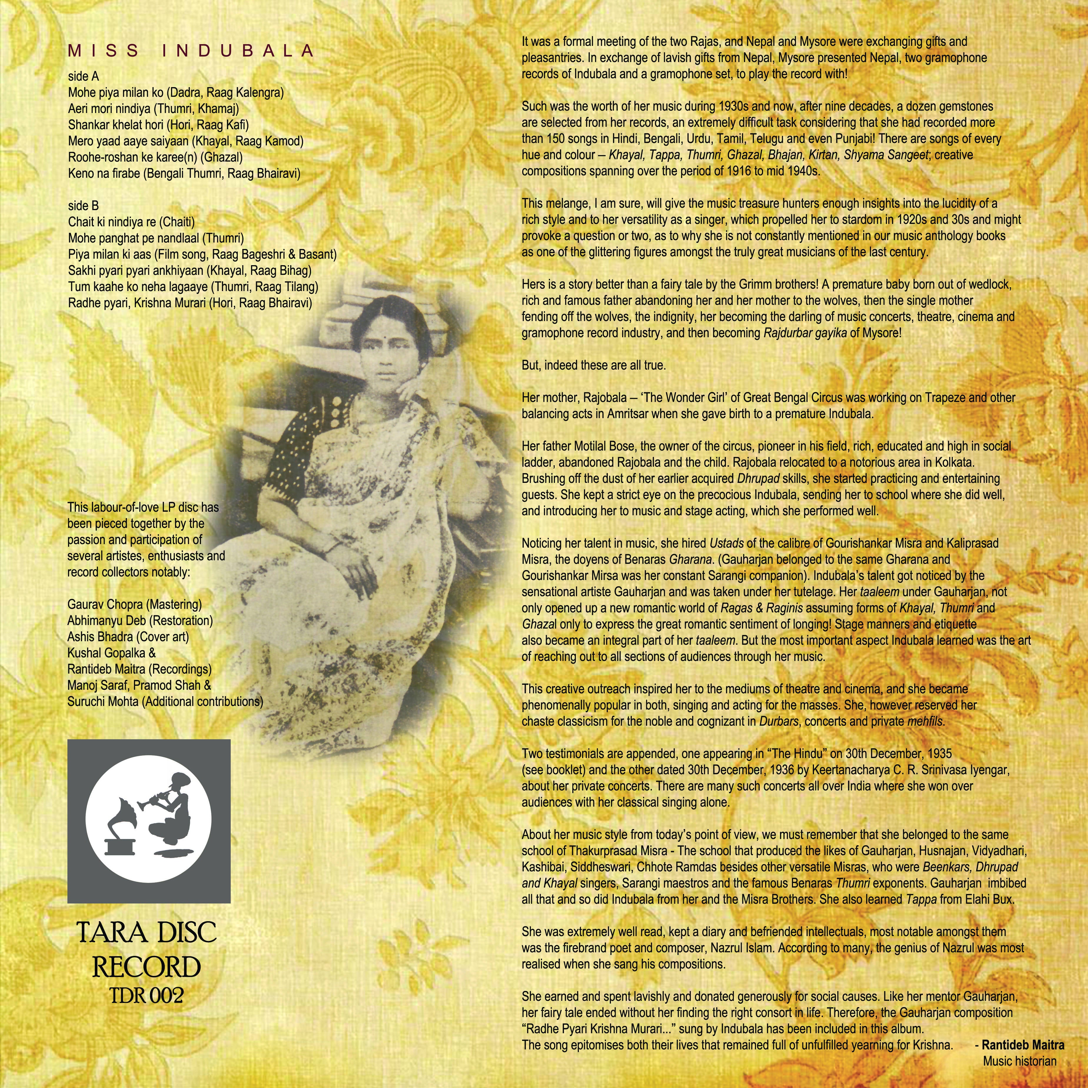 Various - Miss Indubala (TDR)