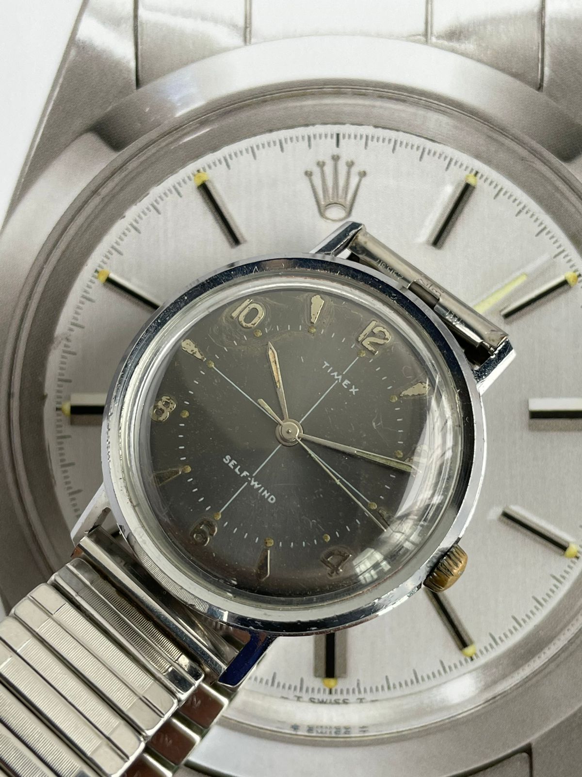 Timex - Viscount (1961) (Extremely Rare With Original Flex Bracelet)