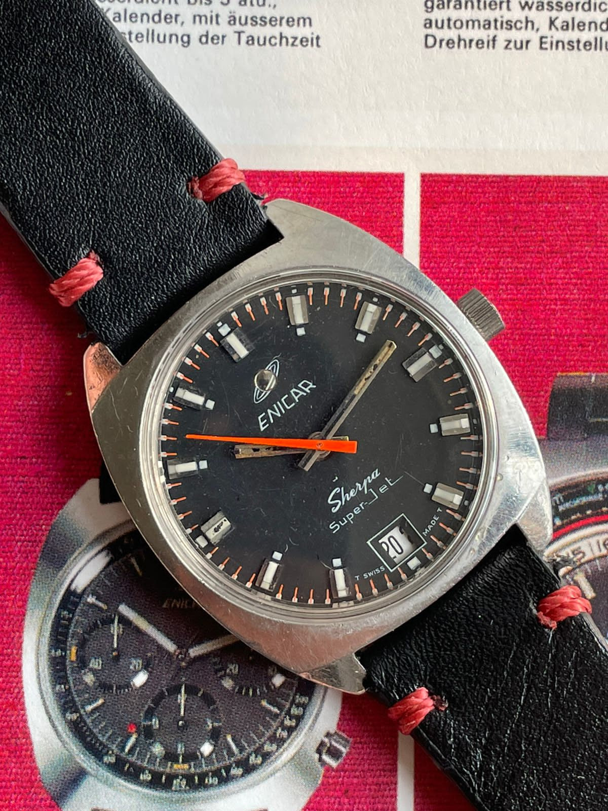 Enicar - Sherpa Super Jet (1970’s) (Crown Signed)