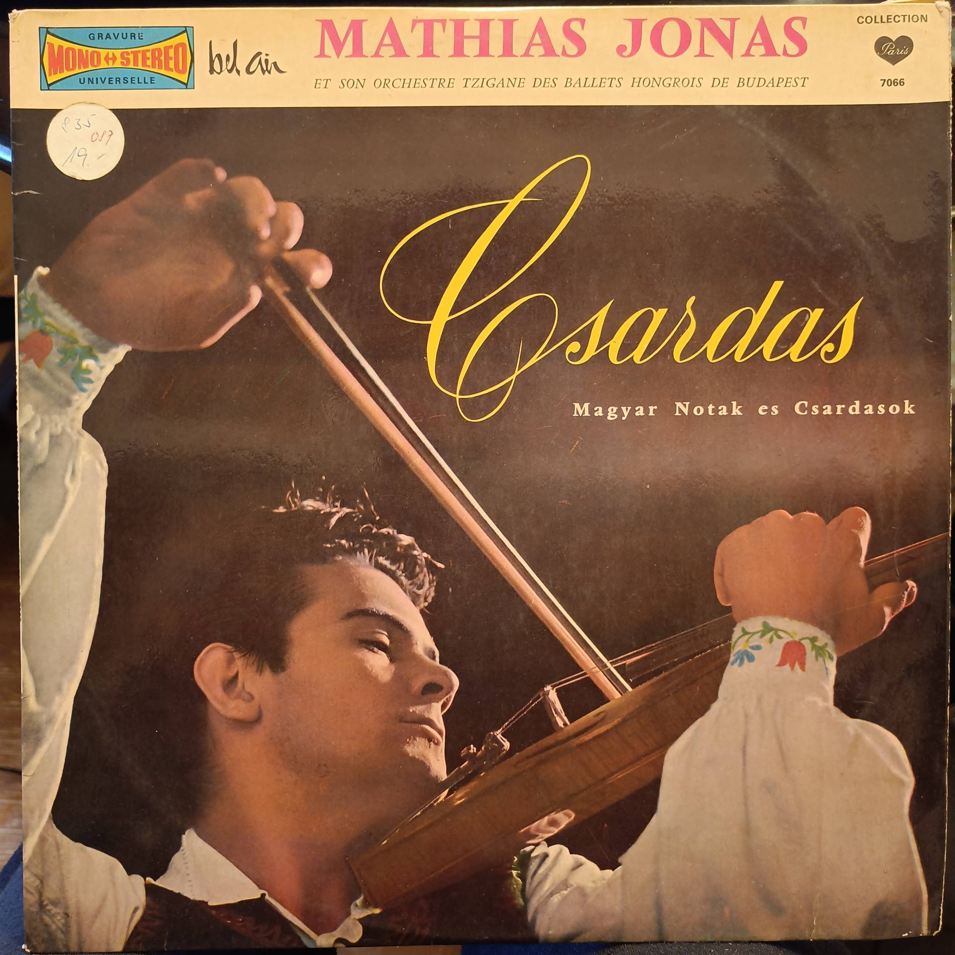 Michael Ionesco Cigany Zenekara – Csardas (Used Vinyl - G) JS