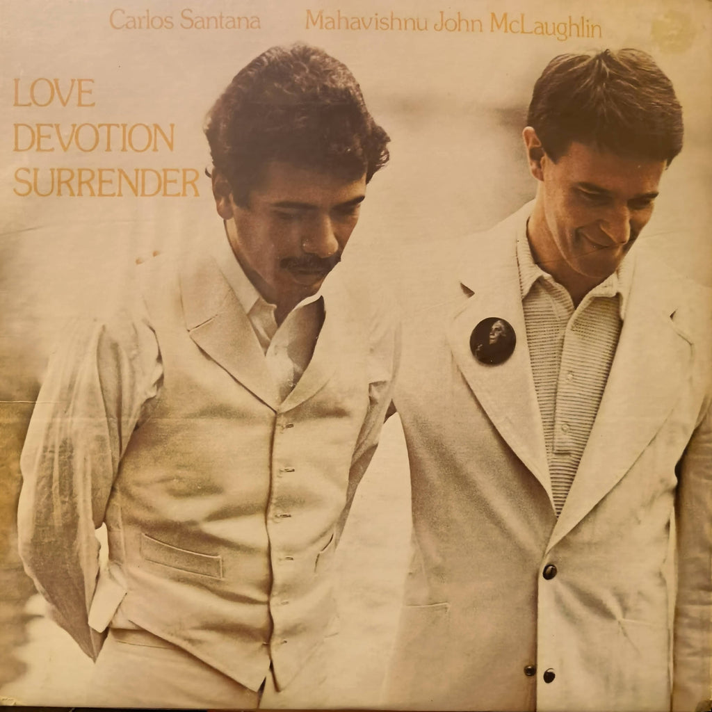 Carlos Santana & Mahavishnu John McLaughlin – Love Devotion Surrender (Used Vinyl - VG+) MD Recordwala