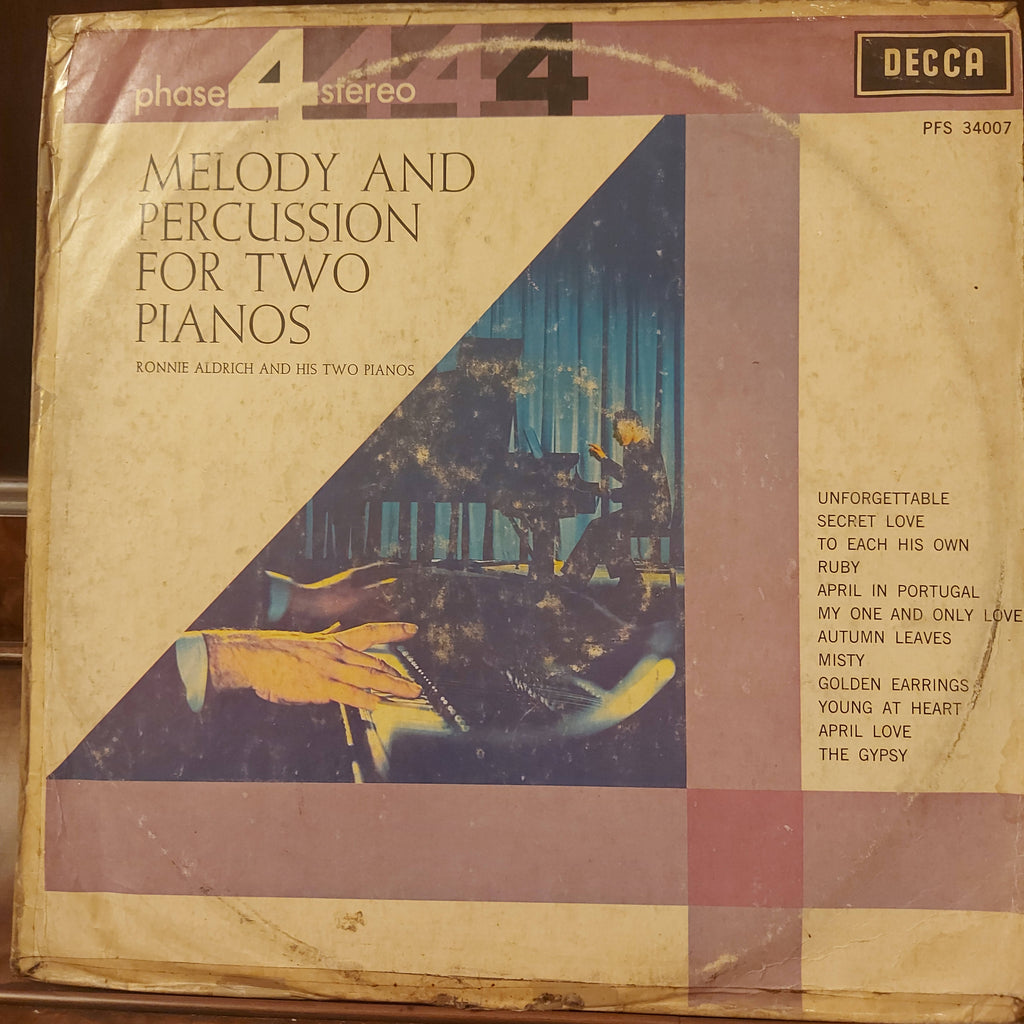 Ronnie Aldrich And His Two Pianos – Melody And Percussion For Two Pianos (Used Vinyl - VG)