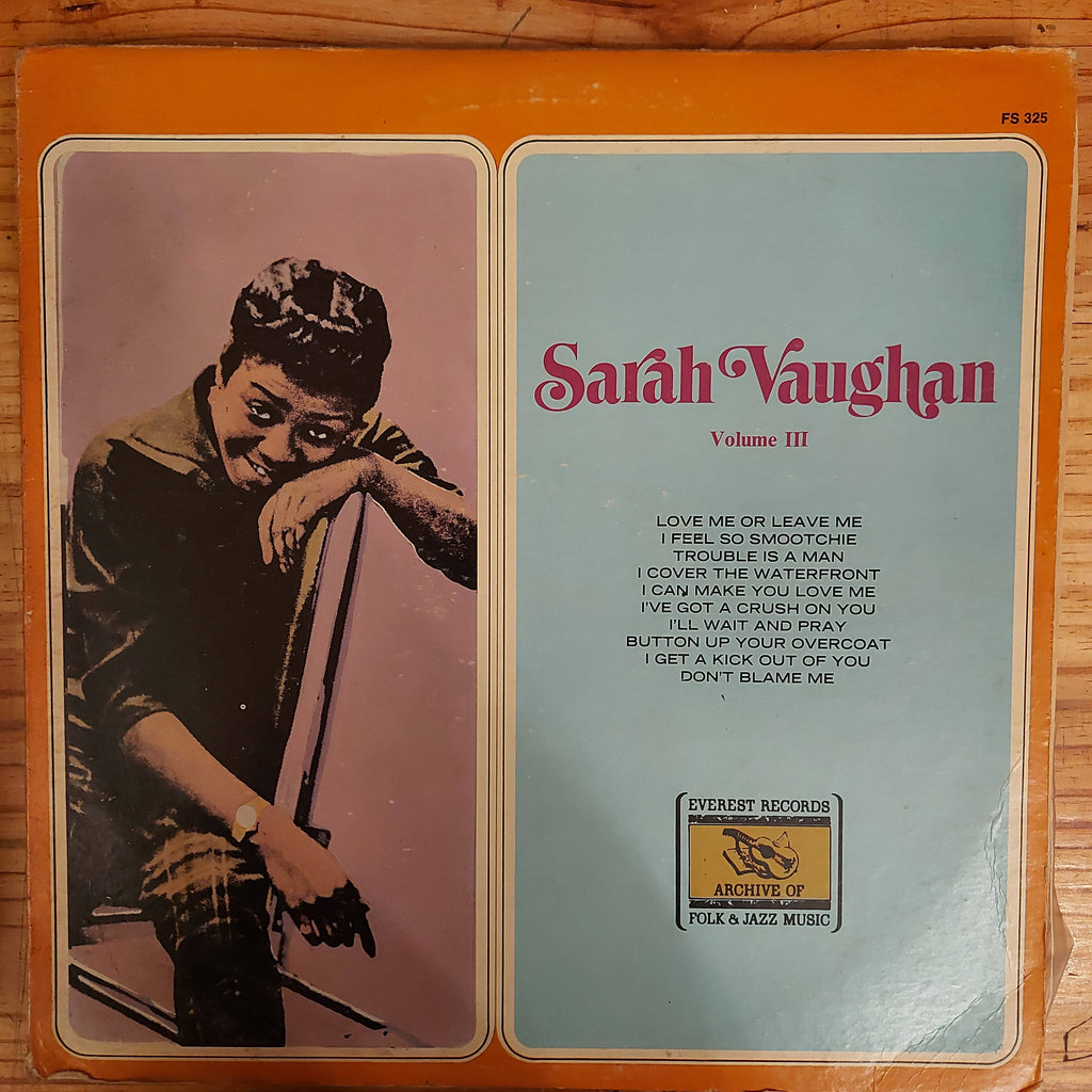 Sarah Vaughan – Volume III (Used Vinyl - G)