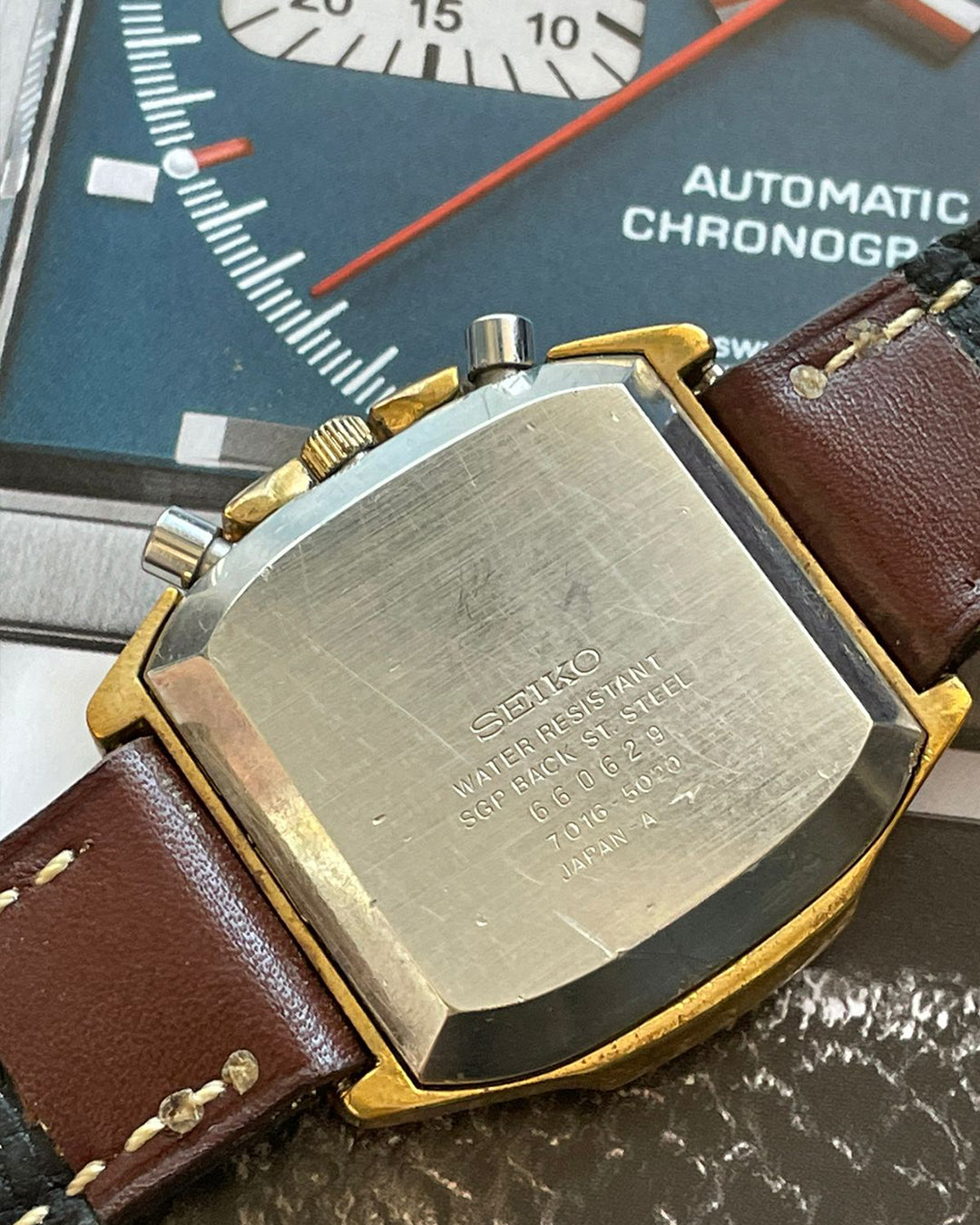 Seiko - Tank 7016-5020 Fly-back Chronograph (1976)