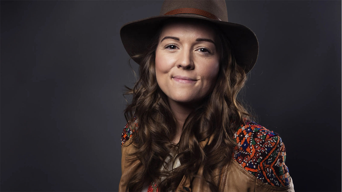 Brandie Carlile Portrait Photo with Black Background