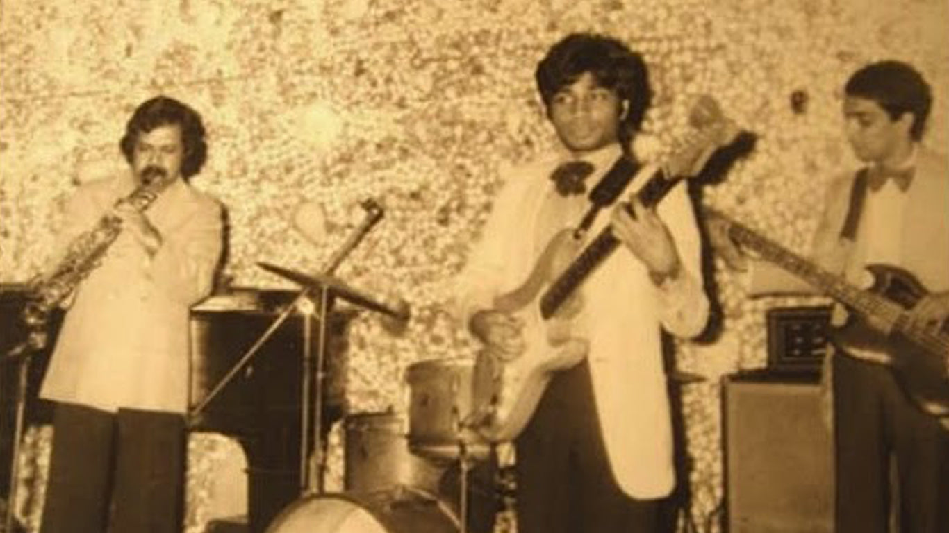 Braz Gonsalves performing live on stage