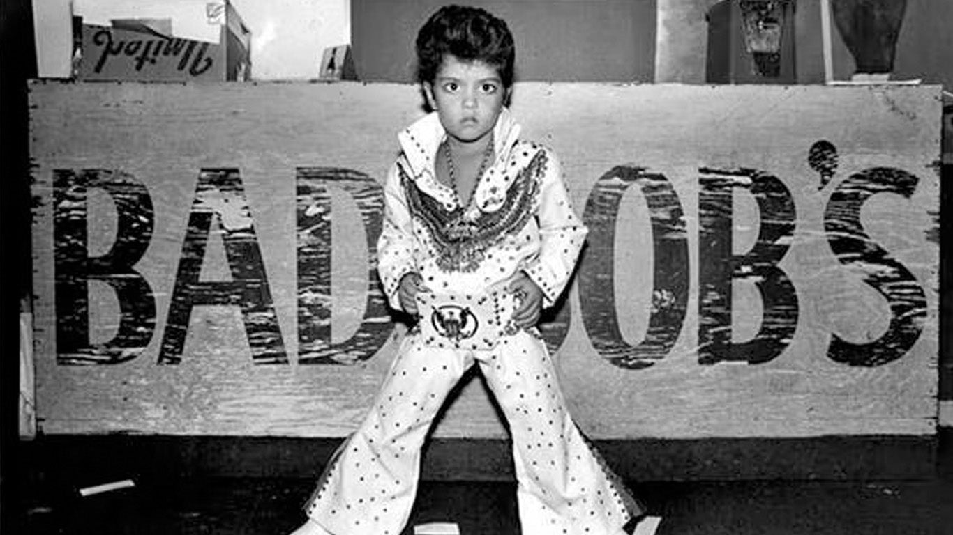 3 Year old Bruno Mars dressed as Elvis Presley