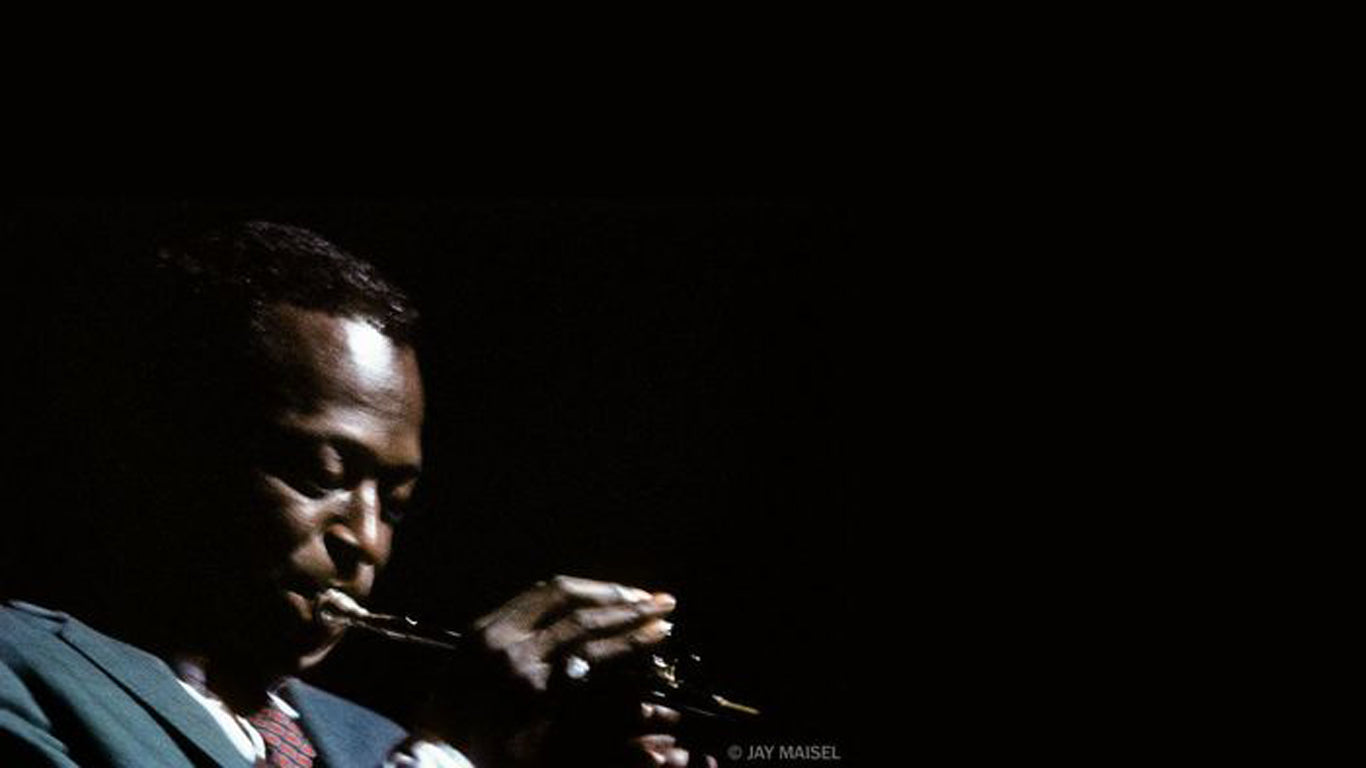 Miles Davis black background