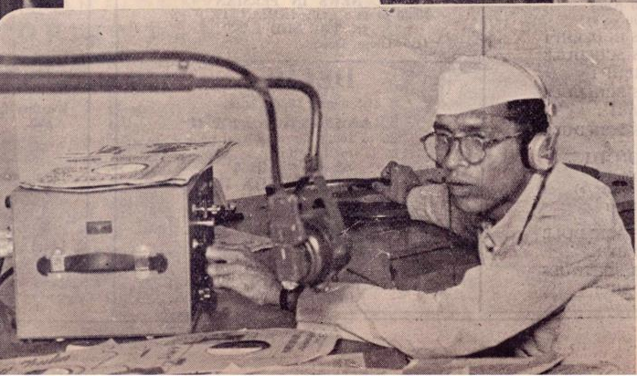 Vintage photo of radio in India