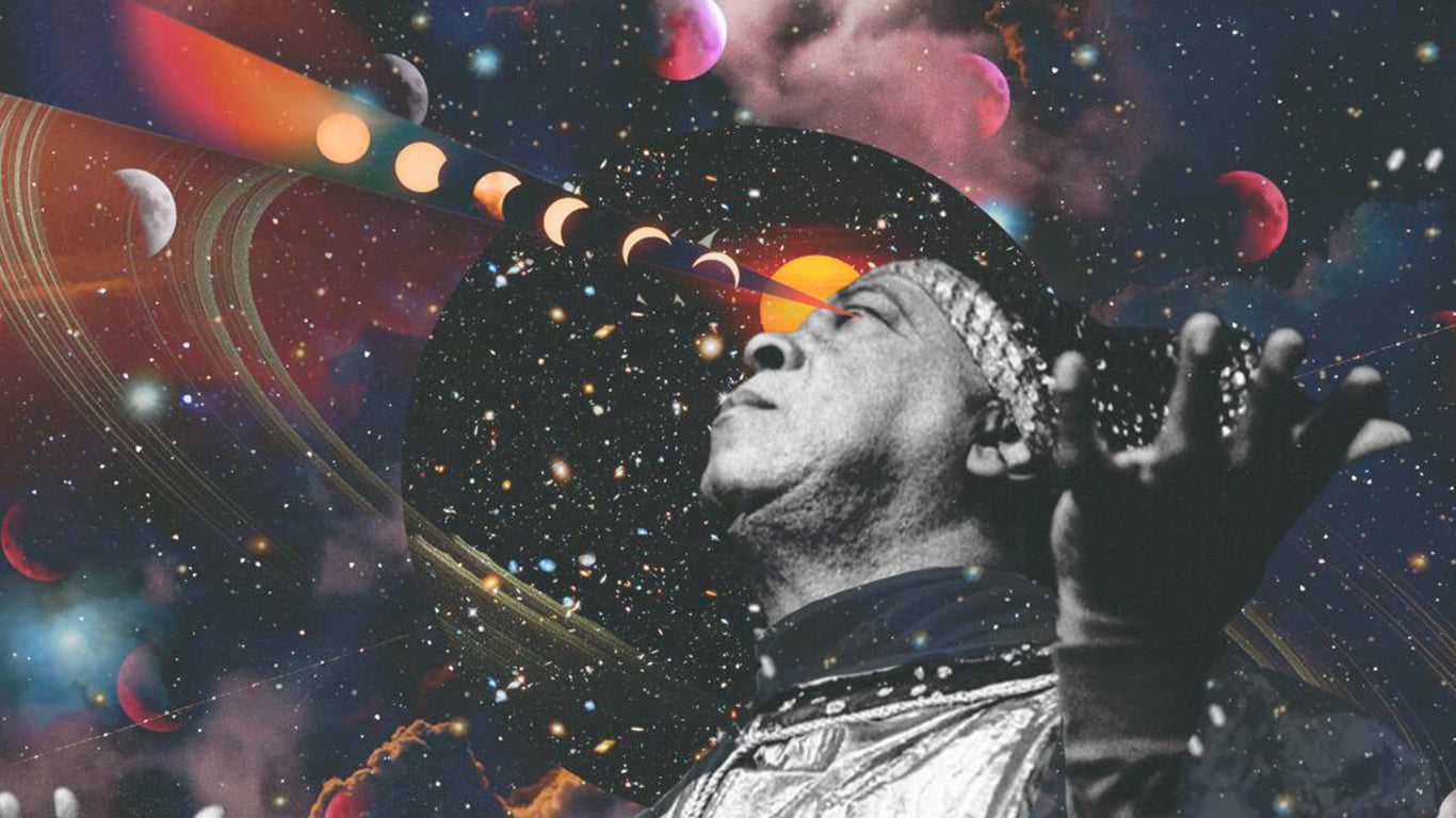 Art of Sun Ra looking into the universe 