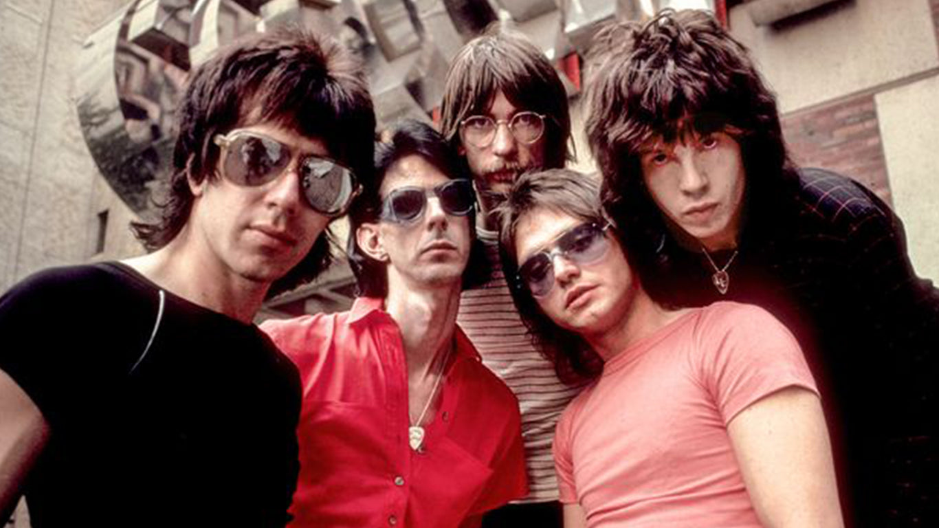 The Cars Band group photo with sunglasses on