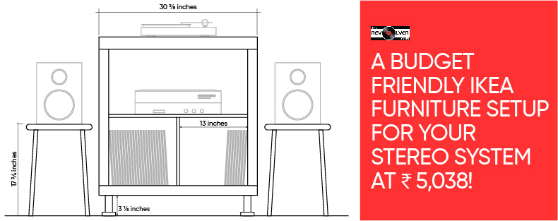 budget friendly ikea setup for home stereo system