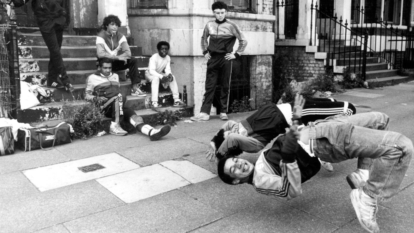 breakdancing on pavement